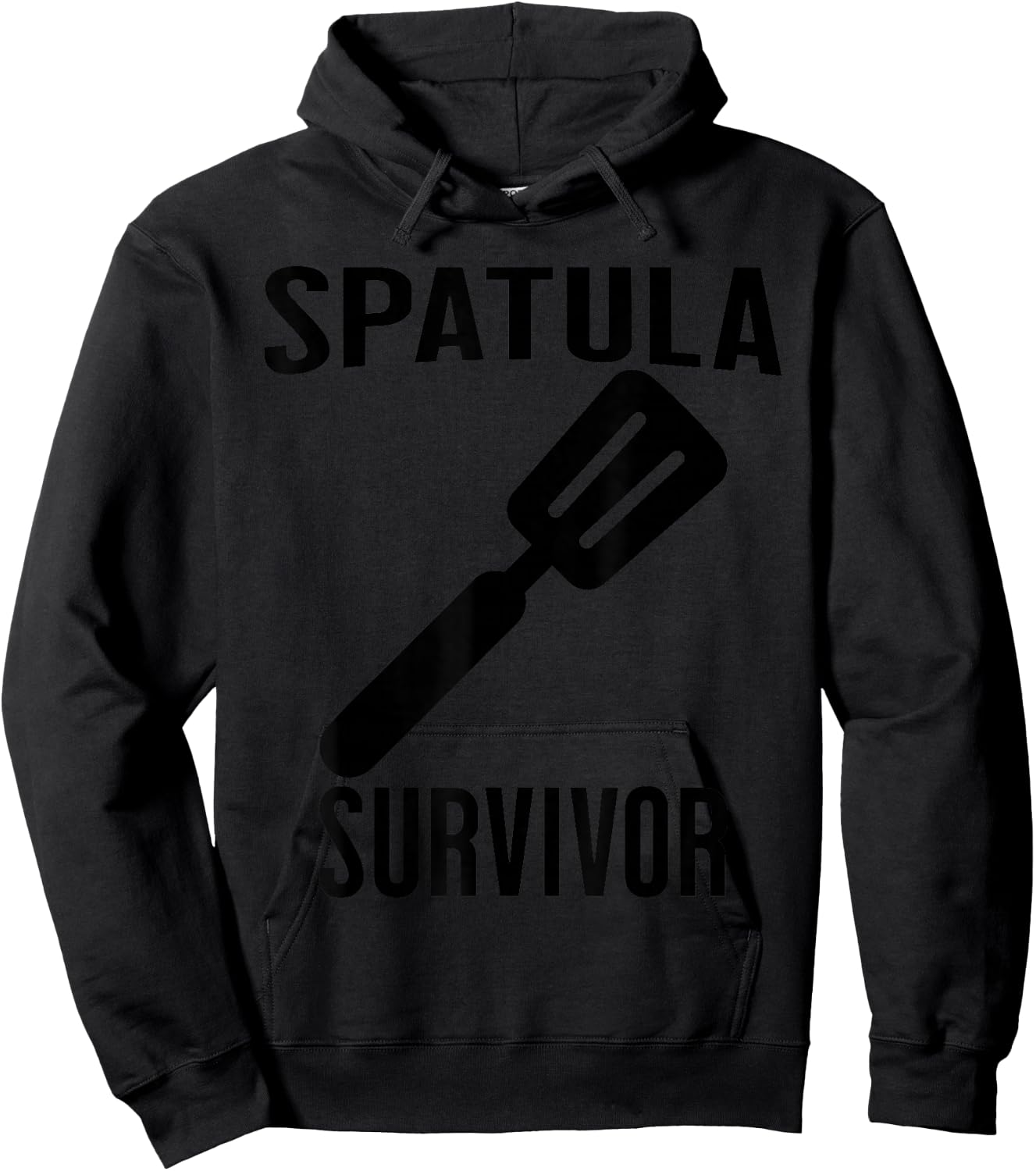 SPATULA SURVIVOR Funny Family Mother Children Retro Hoodie - Hoodie | Black