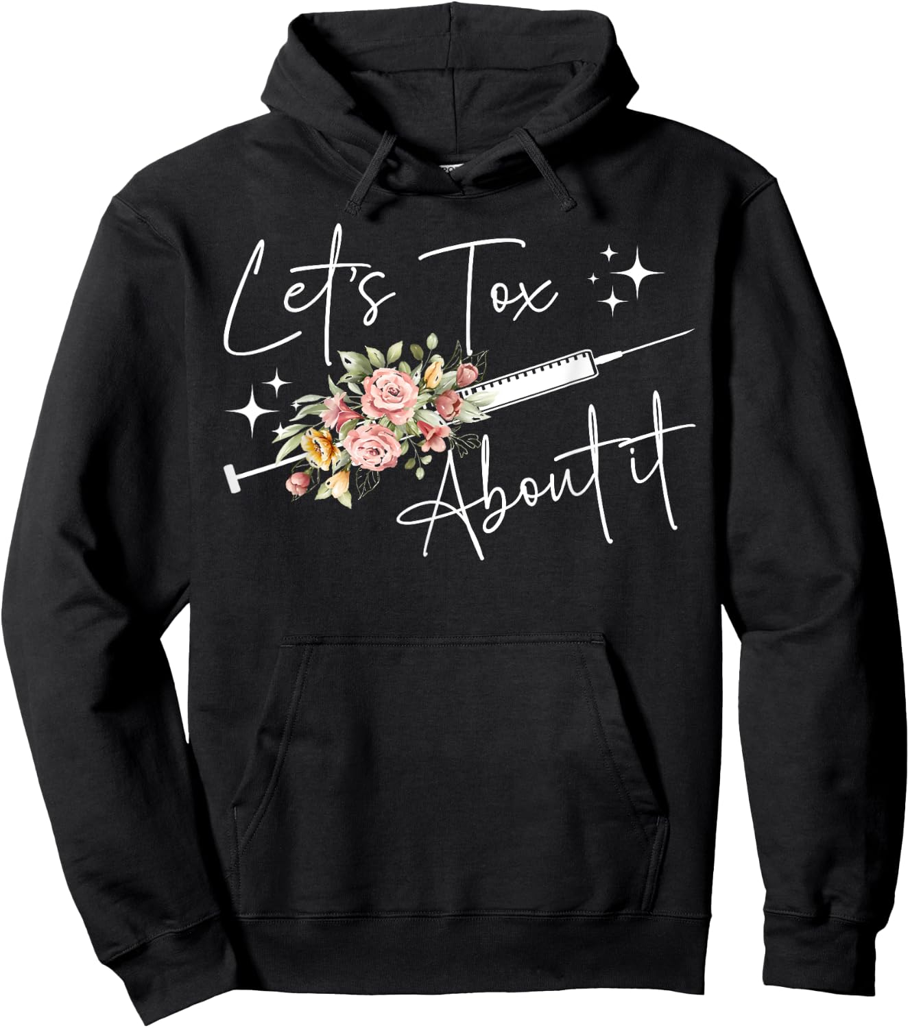 Let's Tox About It Nurse Injector Aesthetic Nurse Injector Hoodie - Hoodie | Black