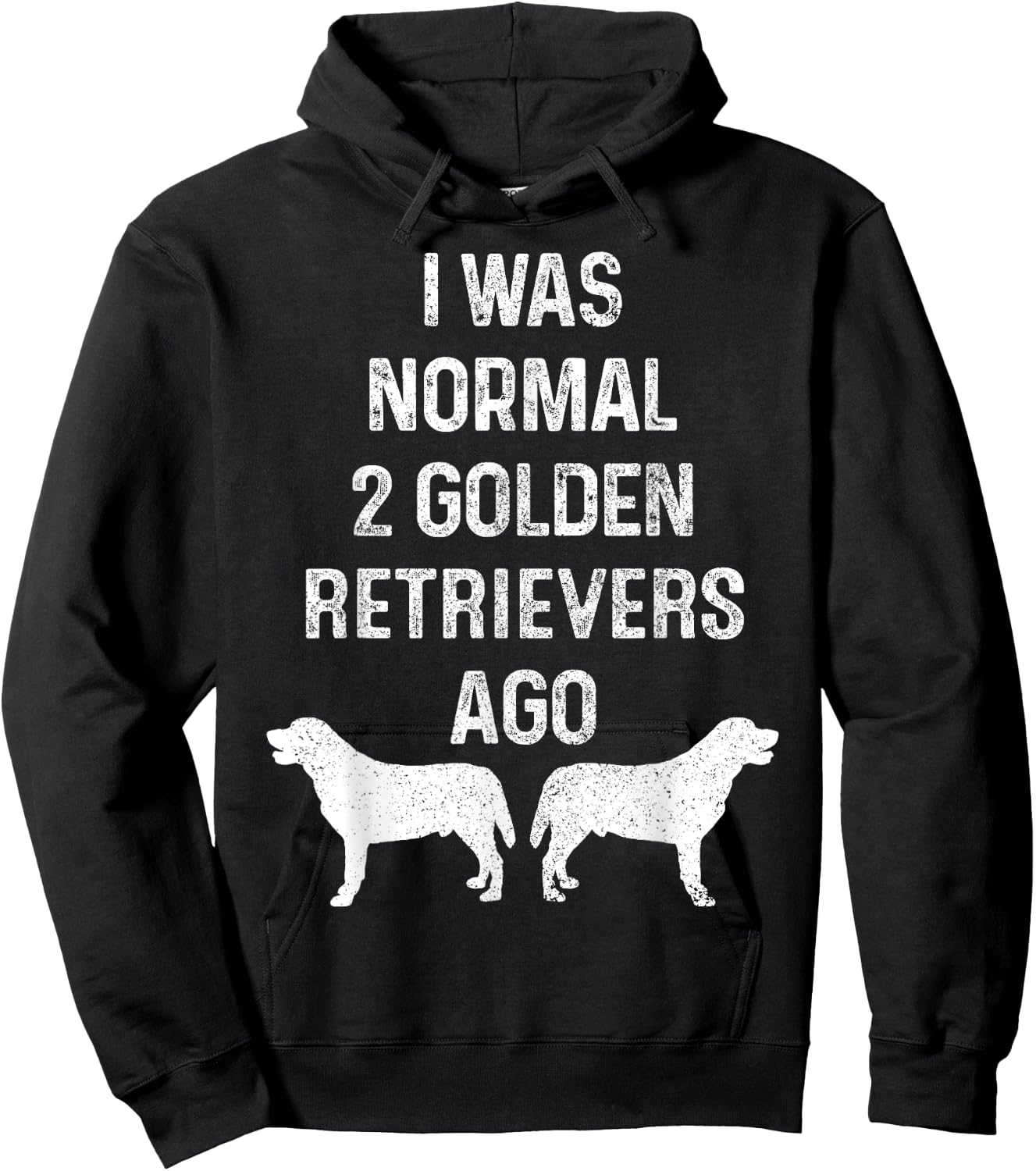 I Was Normal Two Golden Retrievers Ago Funny Dog Owner Women Hoodie - Hoodie | Black