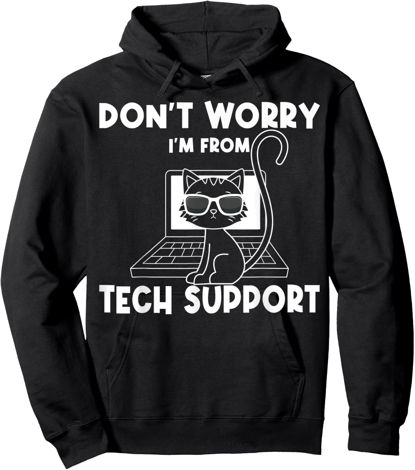 Tech Support Help Desk Information Technology Call Center Hoodie - Hoodie | Black