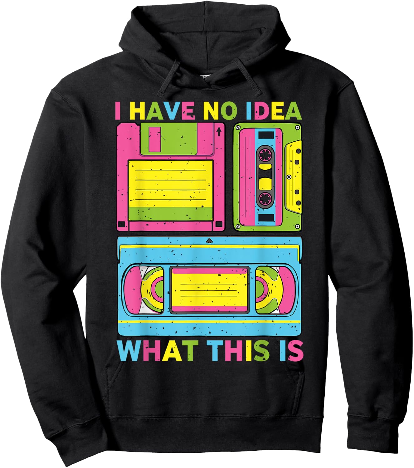 I Have No Idea What This is 70s 80s 90s Men Women kid Outfit Hoodie - Hoodie | Black