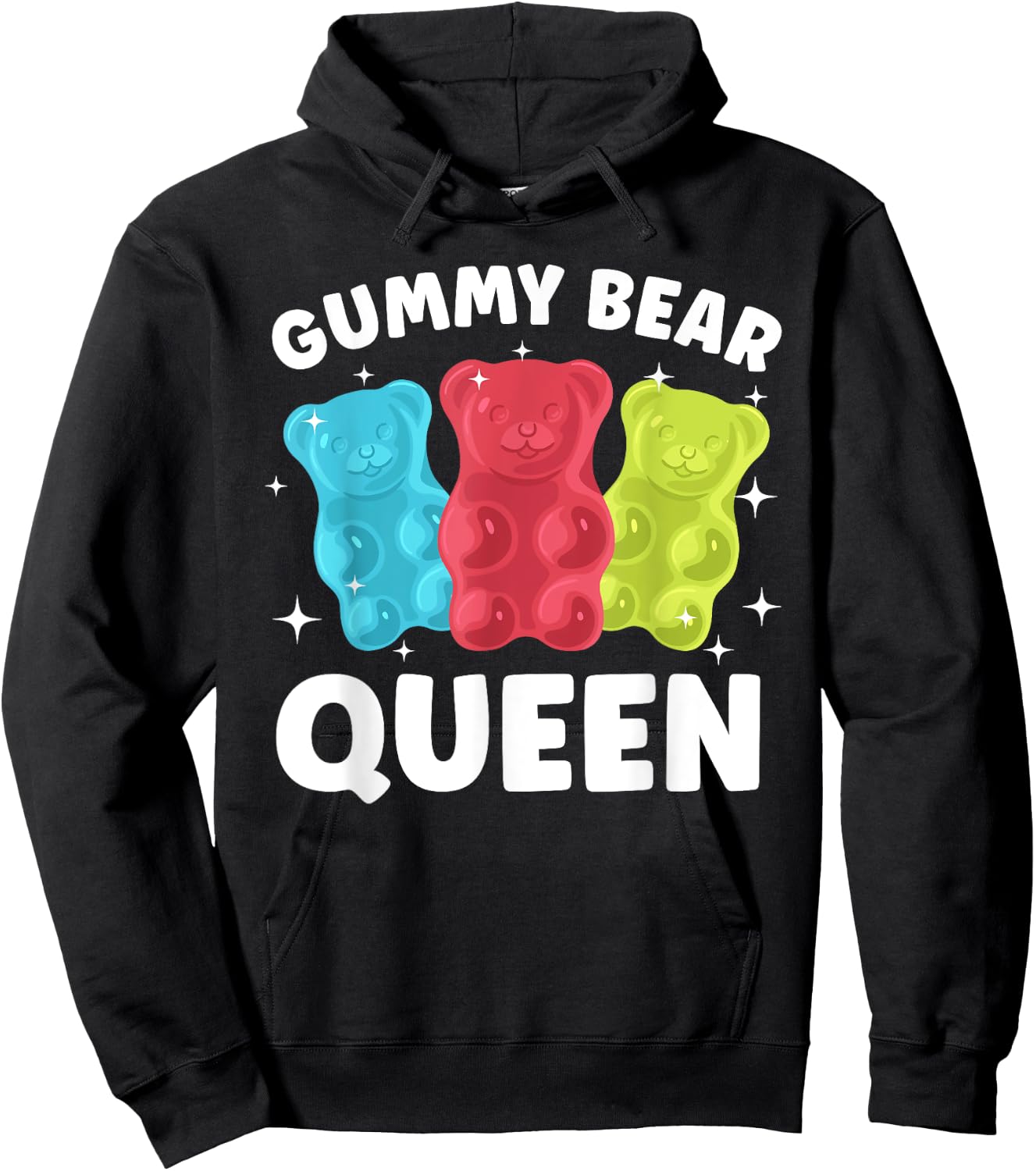 Cute Gummy Bear Art Girls Gummy Bear Lover Gummies Hoodie - Hoodie | Black