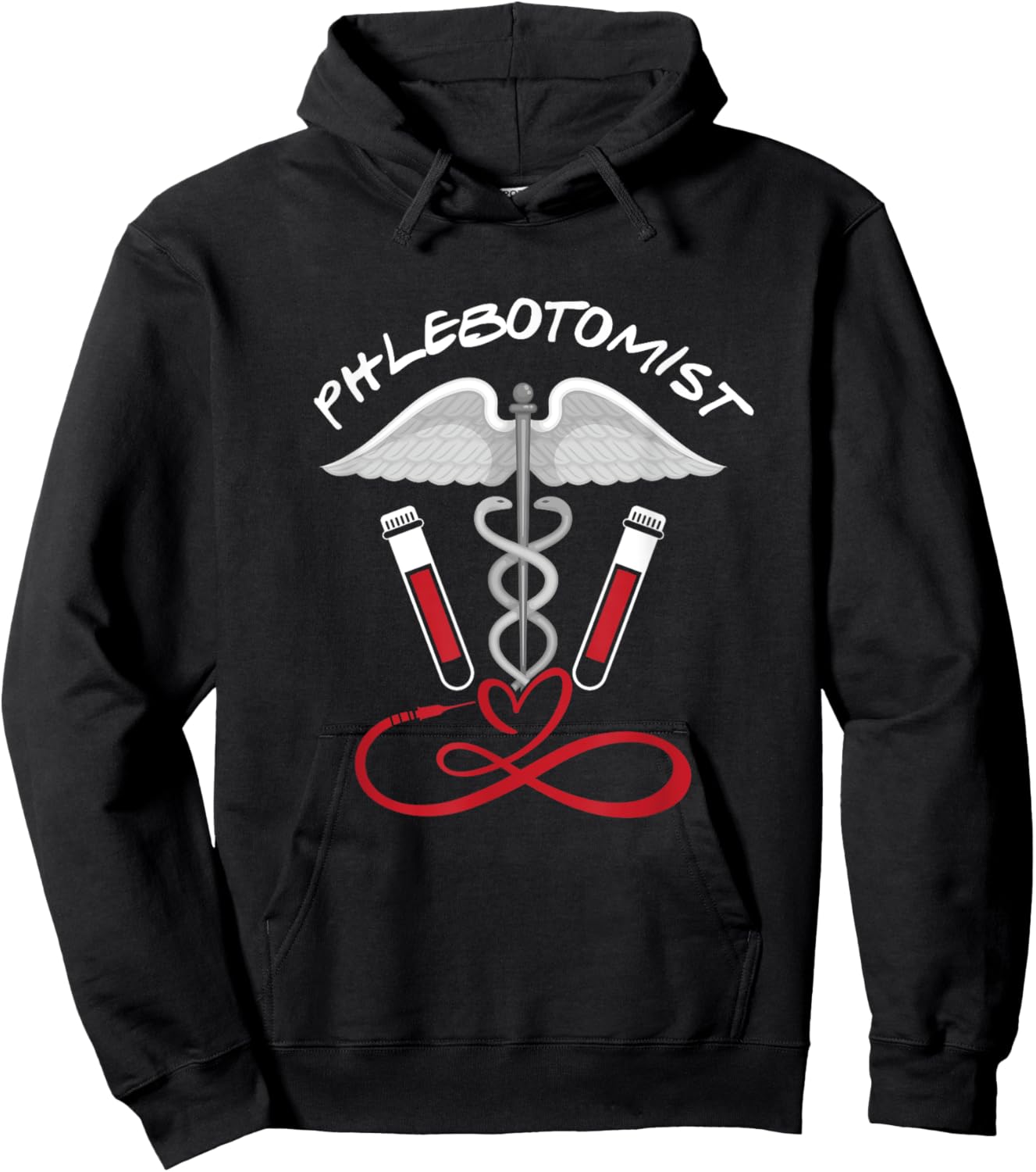 Phlebotomist | Phlebotomy Nurse | Veins Blood Hoodie - Hoodie | Black