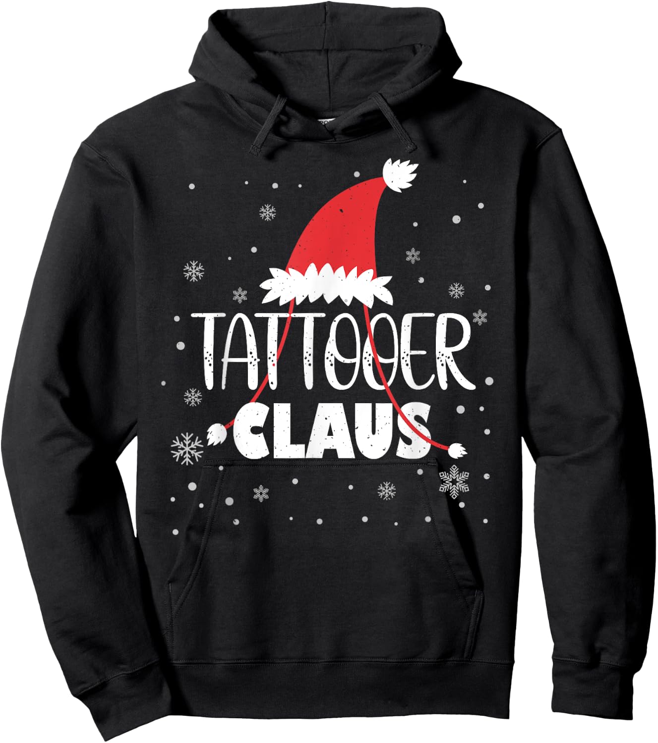 Tattooer Claus Santa Christmas Tattoo Artist Hoodie - Hoodie | Black