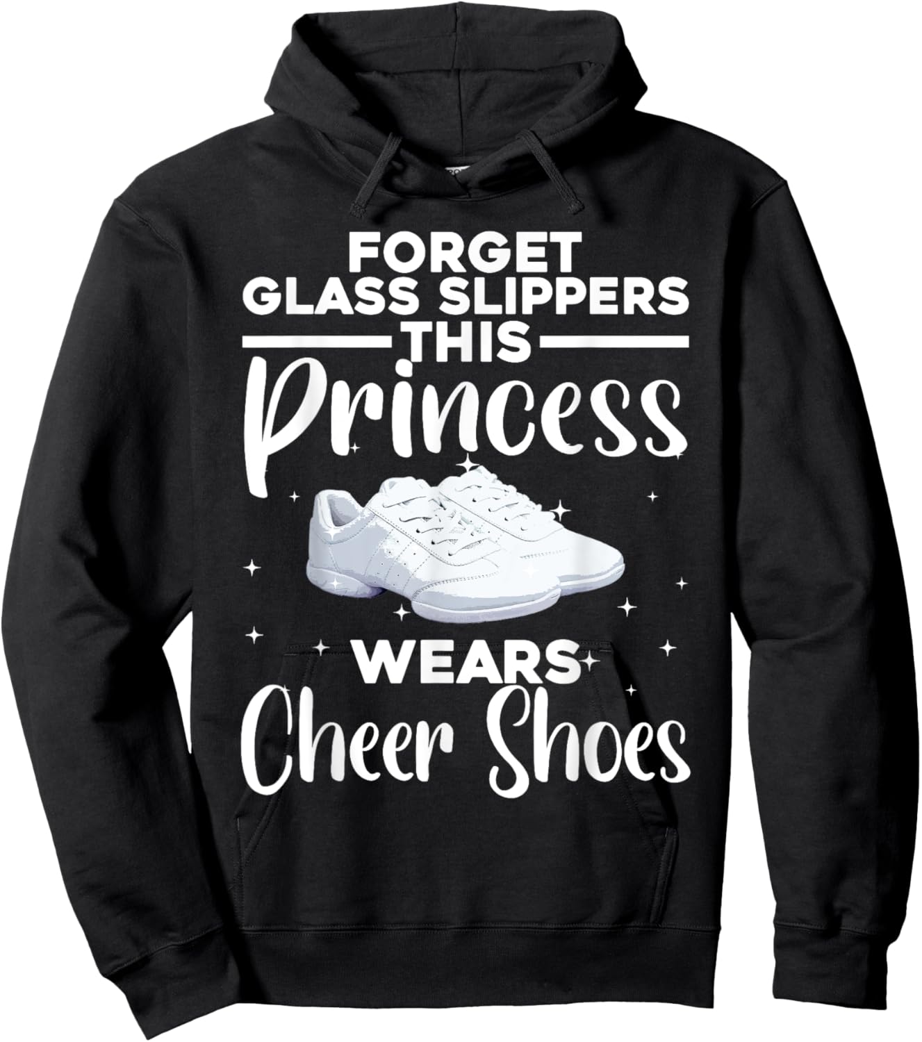 Funny Cheerleader Design for Girls Women Cheerleading Lovers Small Hoodie - Hoodie | Black
