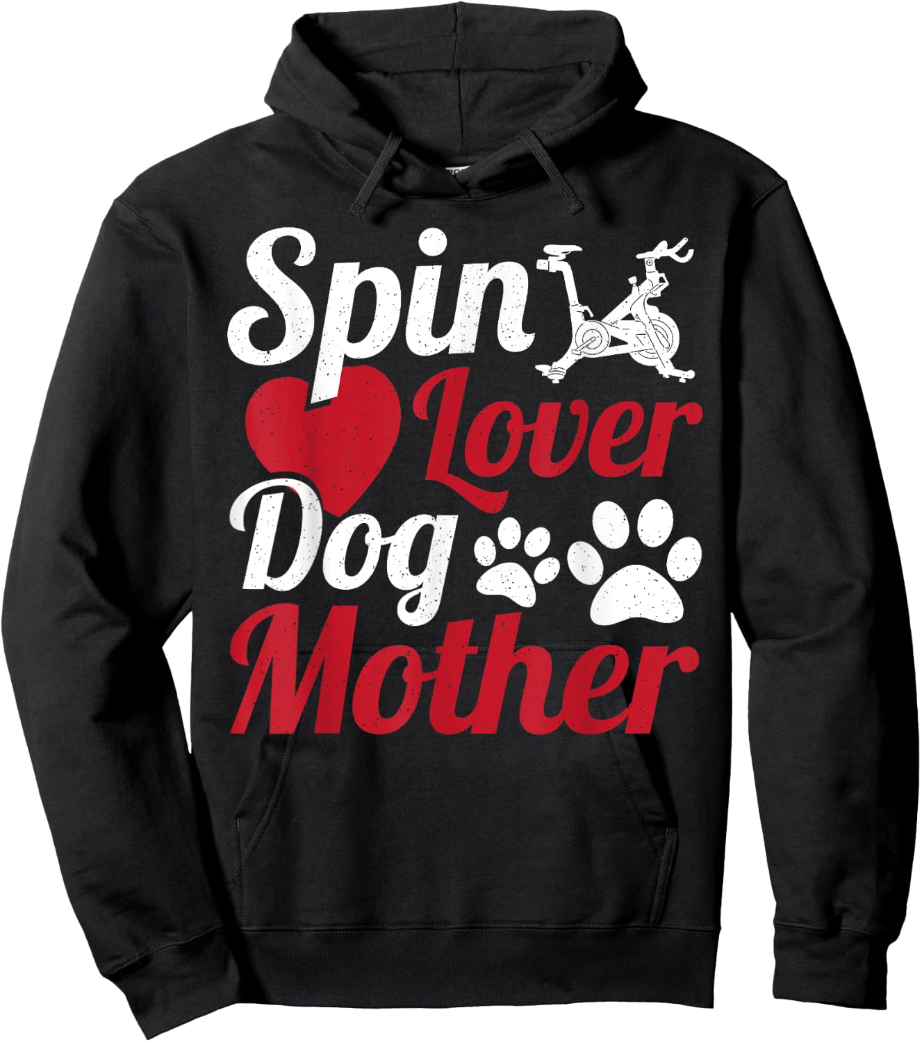 Spin Lover Dog Mother Cycle Spinning Class Hoodie - Hoodie | Black