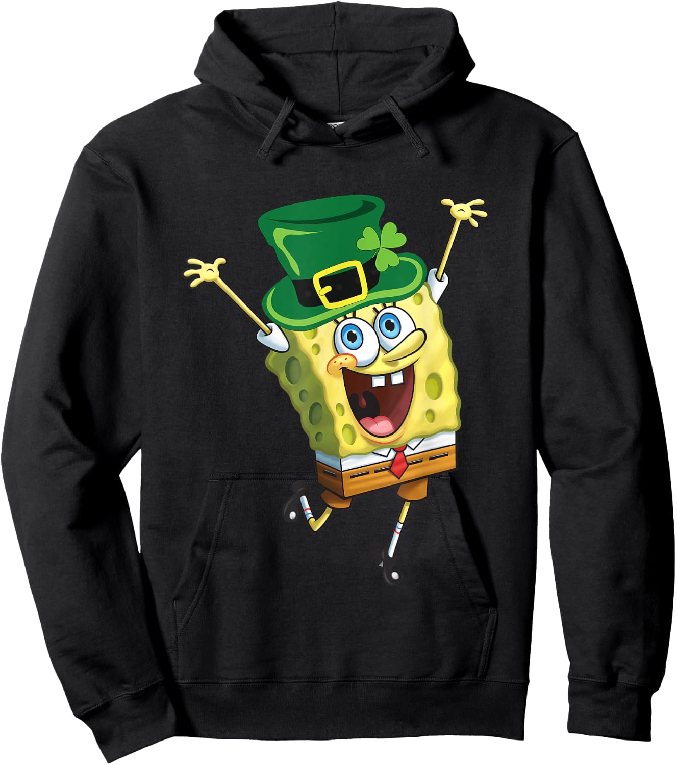 Mademark x SpongeBob SquarePants - SpongeBob SquarePants St Patricks Day Hoodie - Hoodie | Black