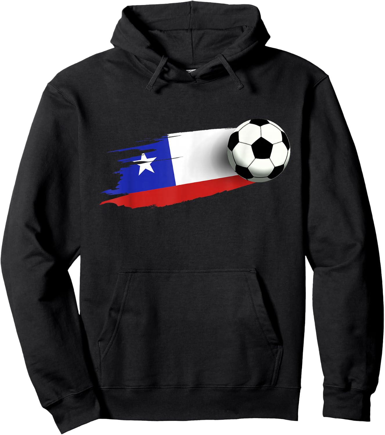 Chile Flag Jersey Chilean Soccer Team Chilean Hoodie - Hoodie | Black