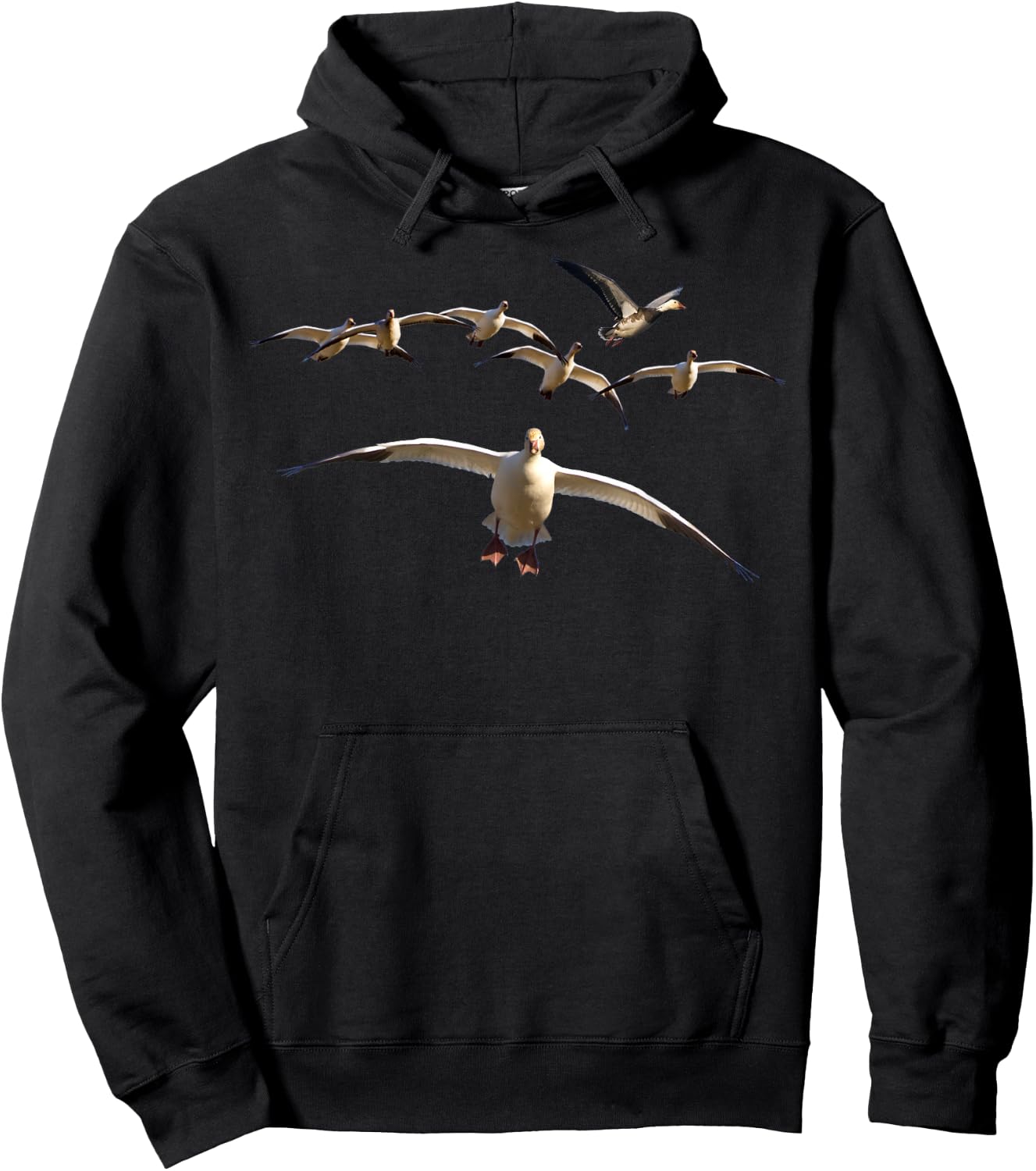 Snow Goose Shirt Goose Hunting Snow Geese Blue Goose Hoodie - Hoodie | Black