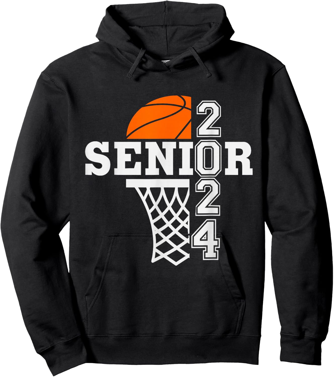 Senior Class of 2024 Basketball Seniors Back to School Hoodie - Hoodie | Black