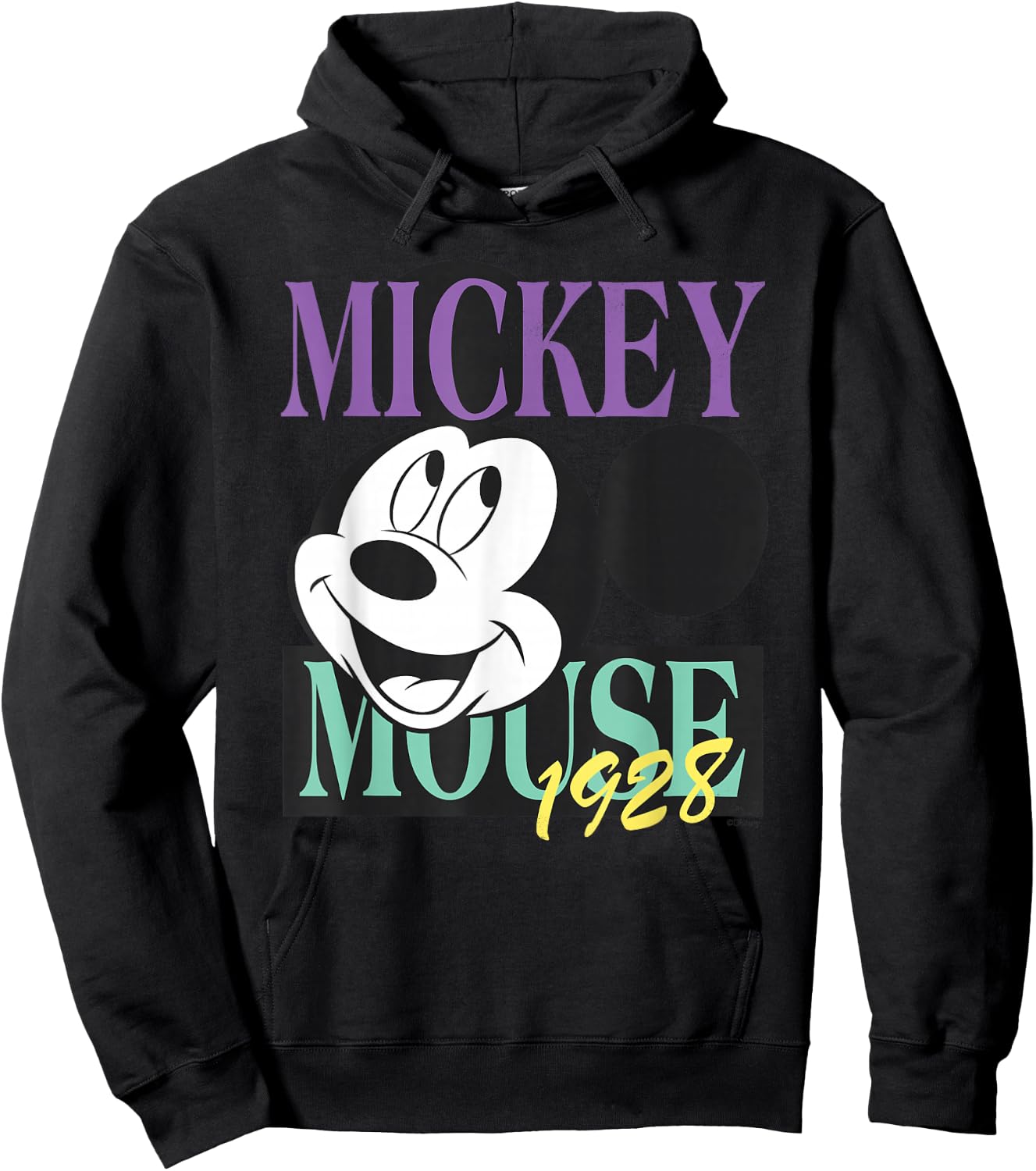 Disney Mickey Mouse Vintage Classics 1928 Retro Hoodie - Hoodie | Black