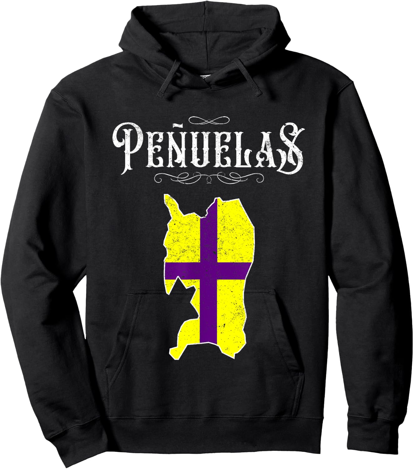 Hecho En Penuelas Camisas de Puerto Rico Hoodie - Hoodie | Black