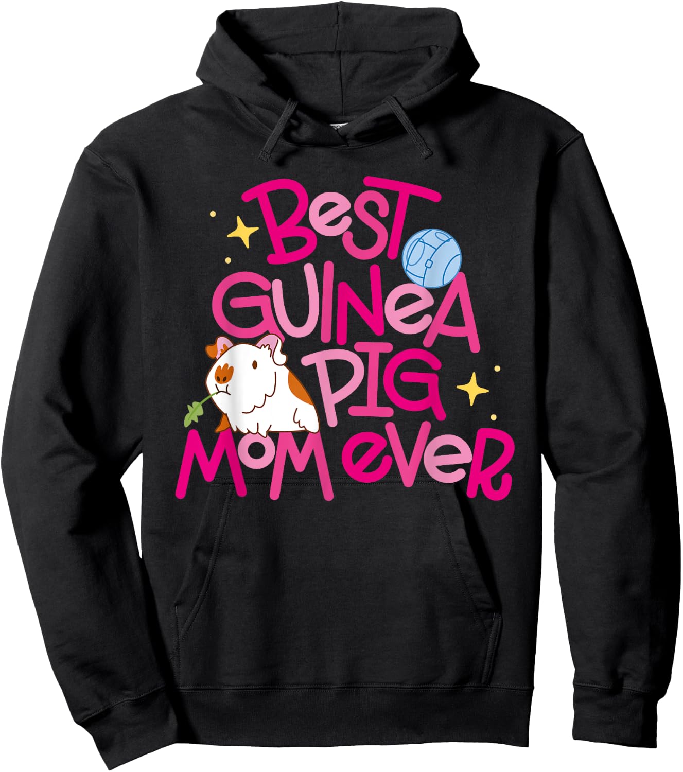Best Guinea Pig Mom Ever Hoodie - Hoodie | Black