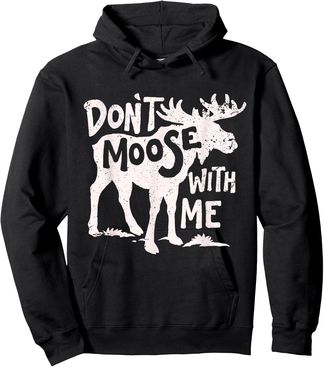 Moose Men Women Kids Hoodie - Hoodie | Black