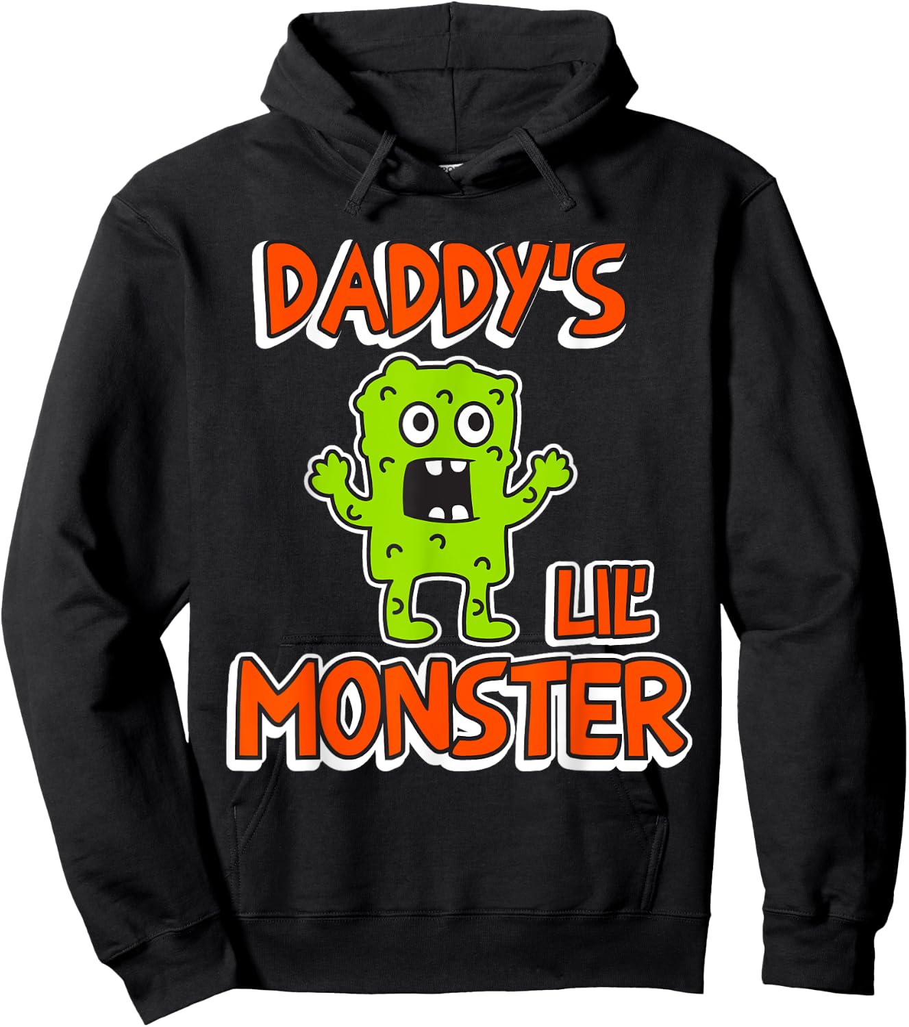 Halloween "Daddy's Lil' Monster" Hoodie - Hoodie | Black