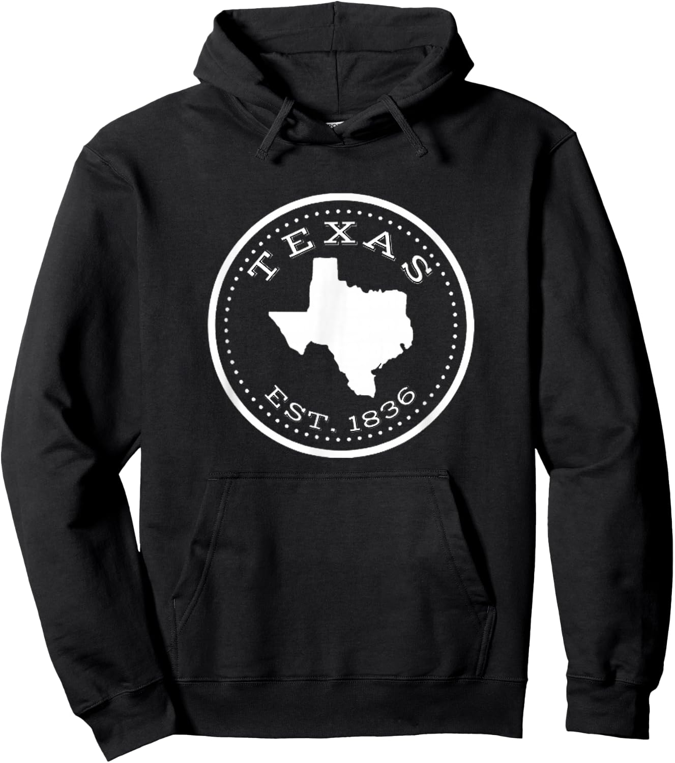 Vintage Texas Map For Souvenirs Hoodie - Hoodie | Black