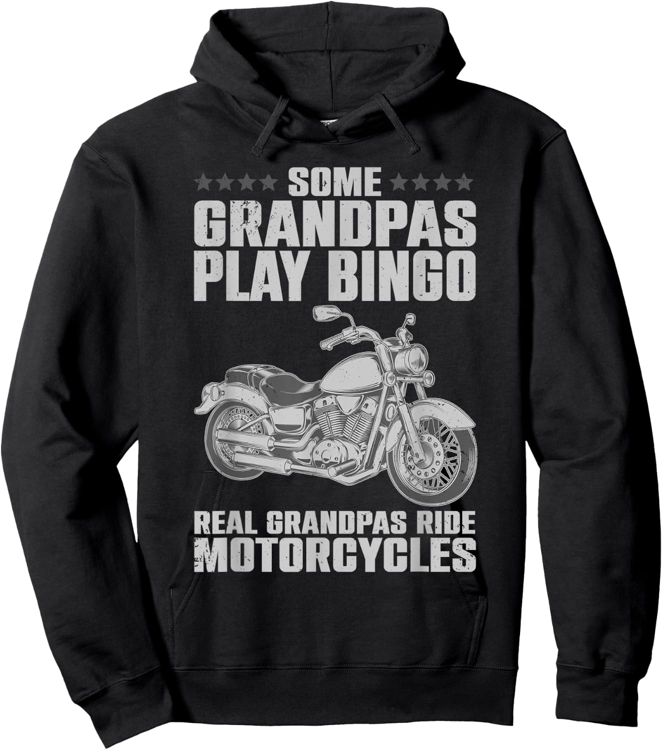 Funny Motorcycle For Grandpa Dad Motorcycle Lovers Riders Hoodie - Hoodie | Black