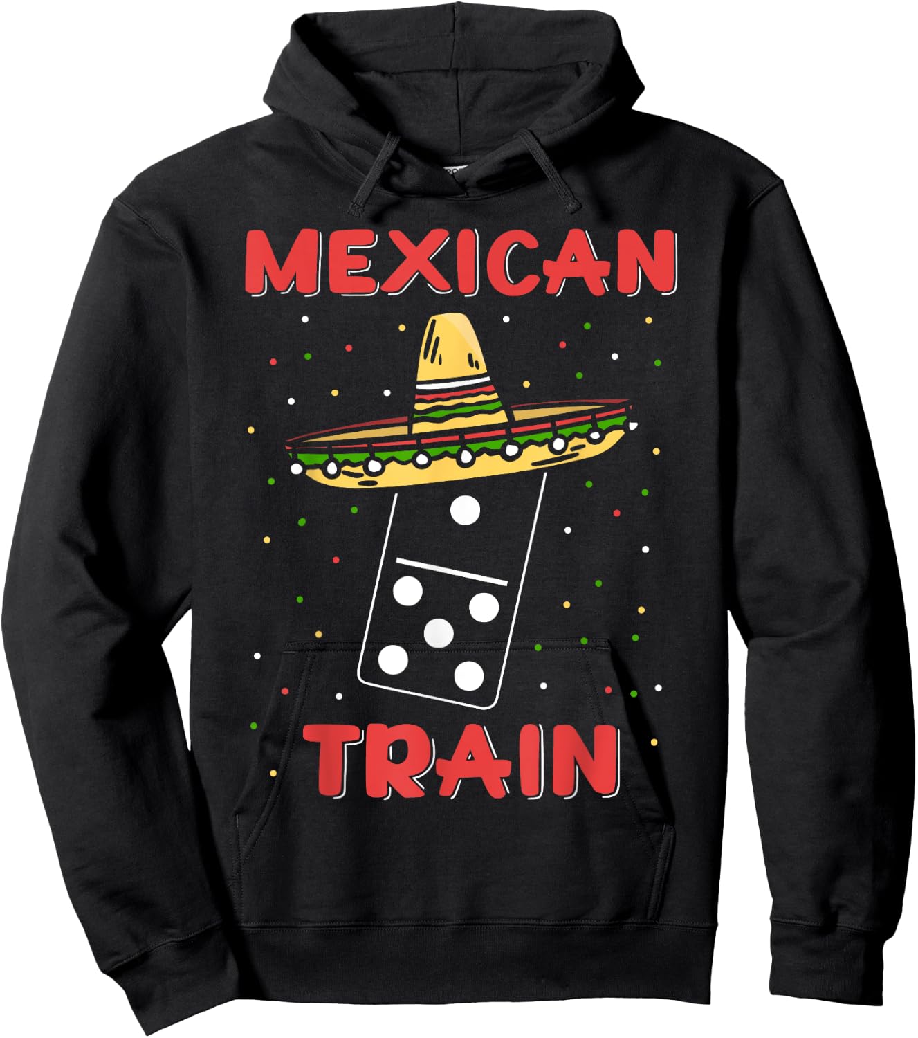 Funny Mexican Trains Dominoes Hoodie - Hoodie | Black