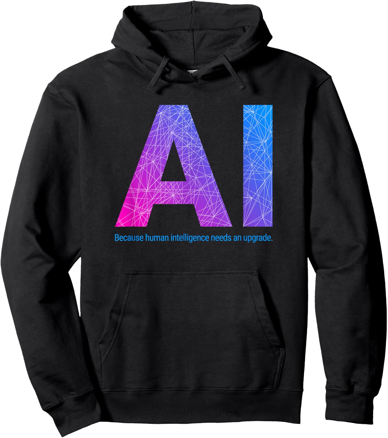 AI Artificial Intelligence Funny Design Hoodie - Hoodie | Black