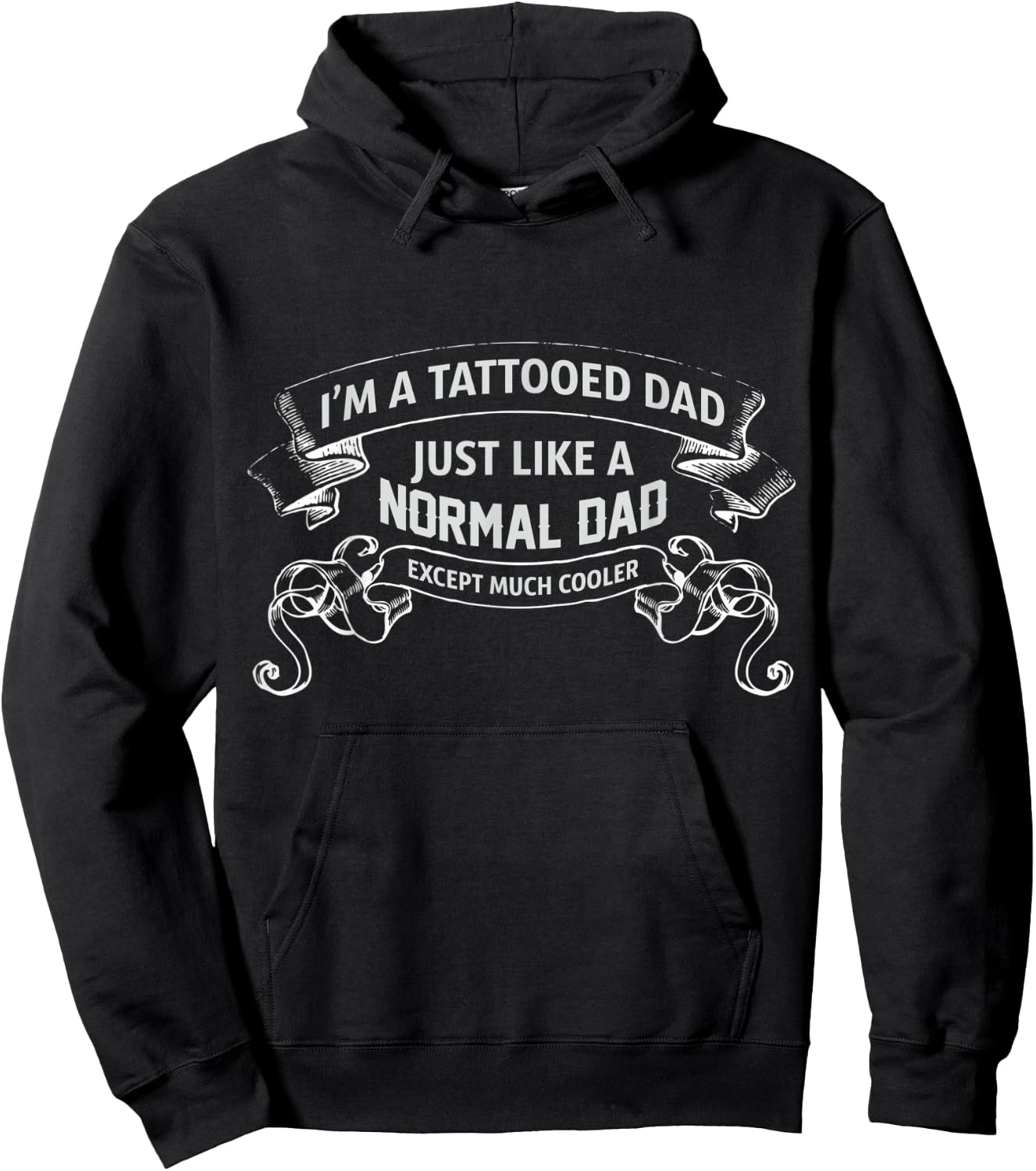 My Tattooed Dad I Love My Tattooed Daddy Tattoo Dad Hoodie - Hoodie | Black
