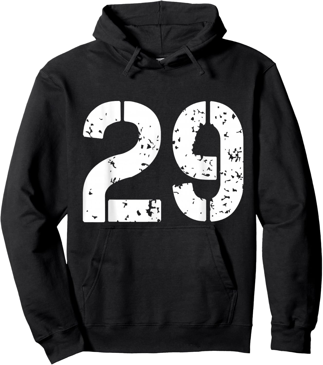 Number 29 Years Old Varsity Team 29th Birthday Graphic Hoodie - Hoodie | Black
