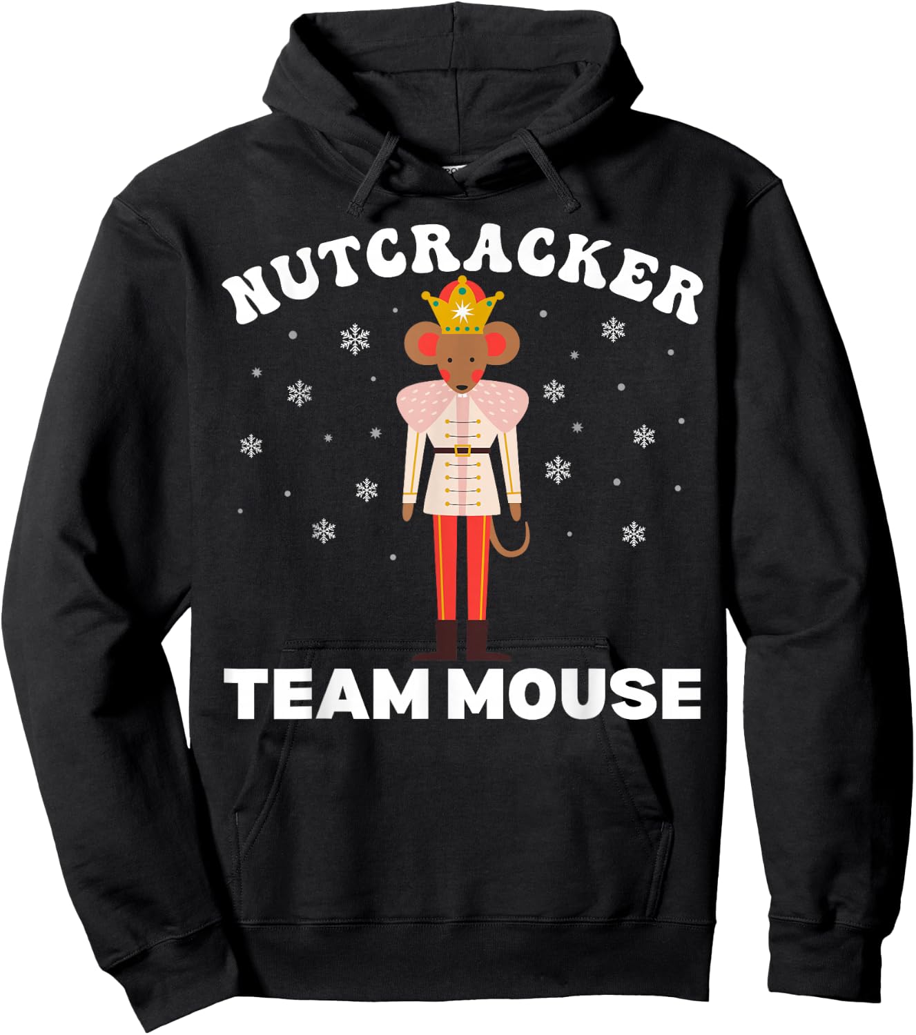 Team Mouse Nutcracker Christmas Dance Pajamas Kids Girls Hoodie - Hoodie | Black