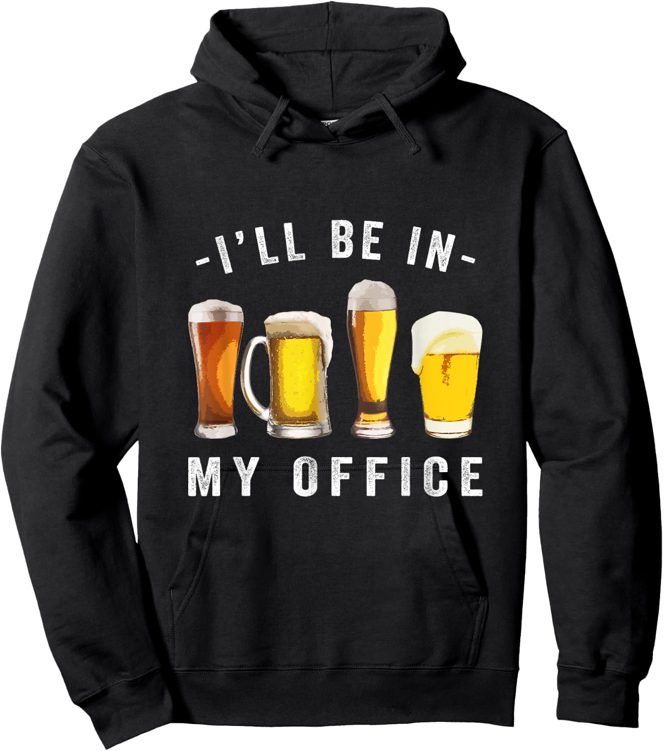 Ill be in my office drinking Beer brewer brewmaster Hoodie - Hoodie | Black