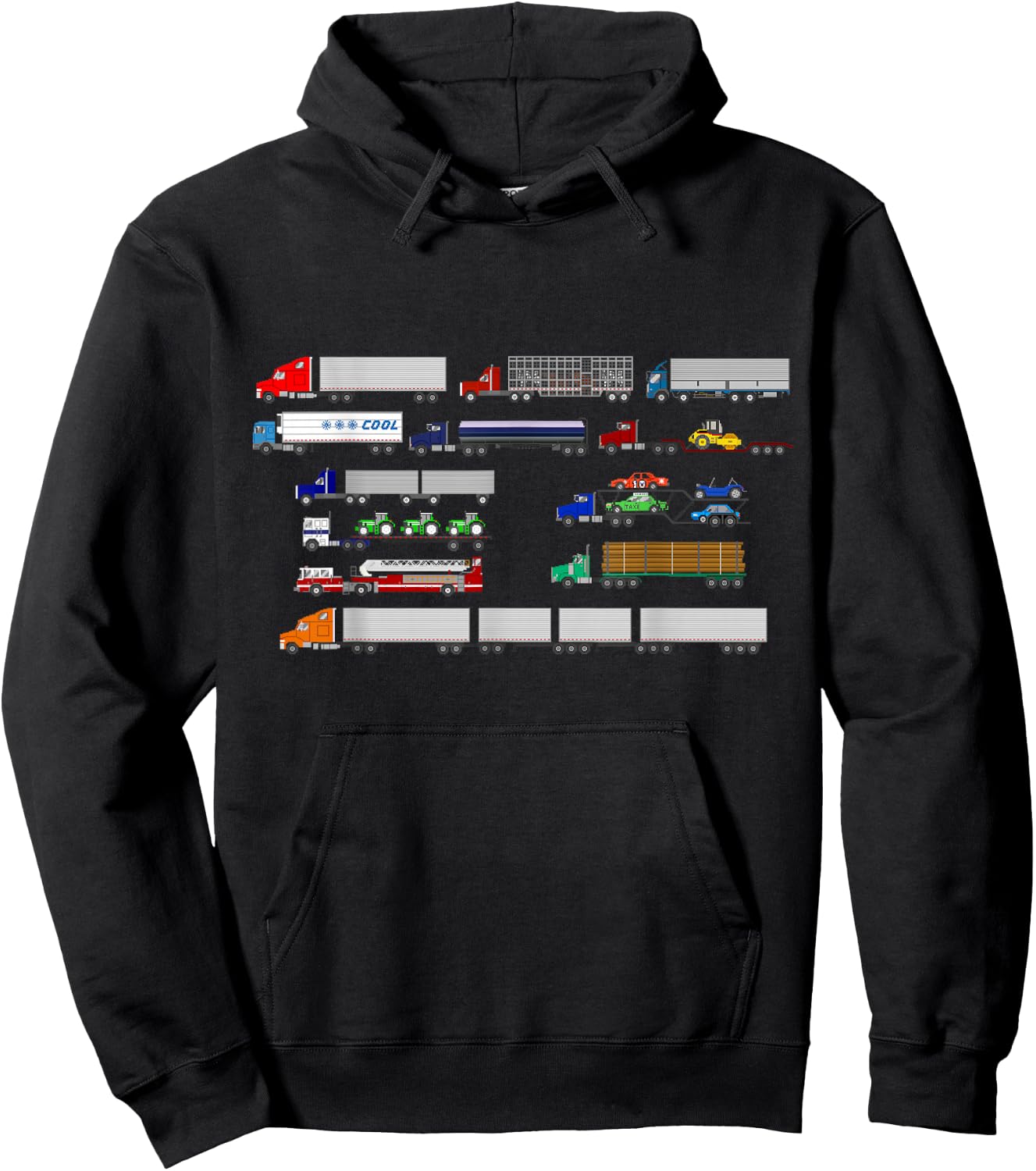 Tractor Trailers - The Kids' Picture Show Hoodie - Hoodie | Black