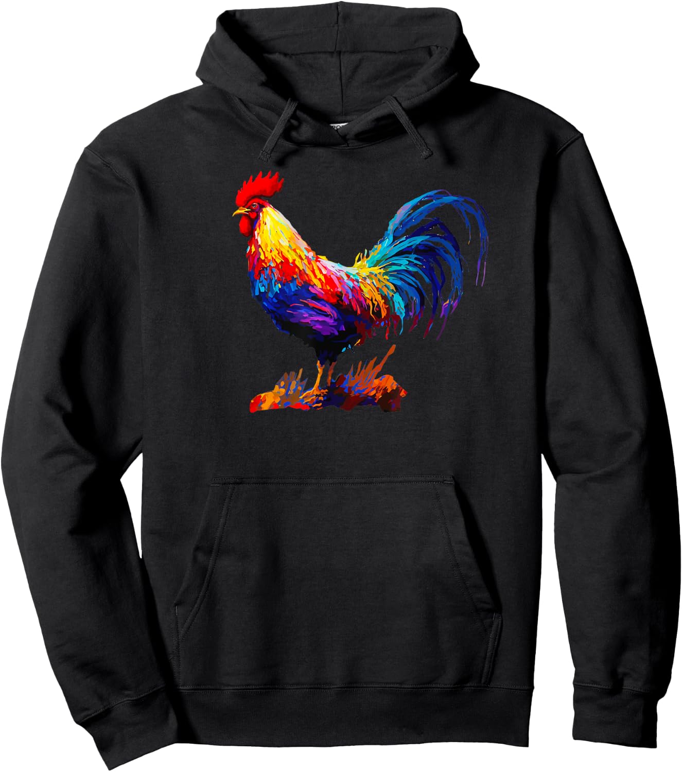 Rooster Country Decor Chicken Gallo Farm Hoodie - Hoodie | Black