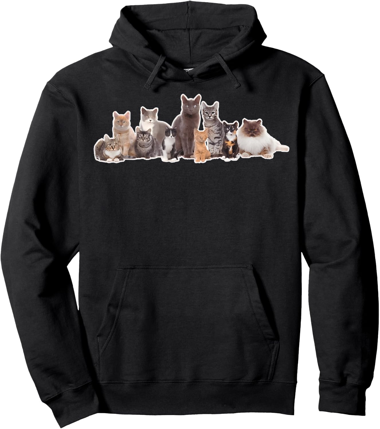 By Jade Cats Graphic Image Picture Hoodie - Hoodie | Black