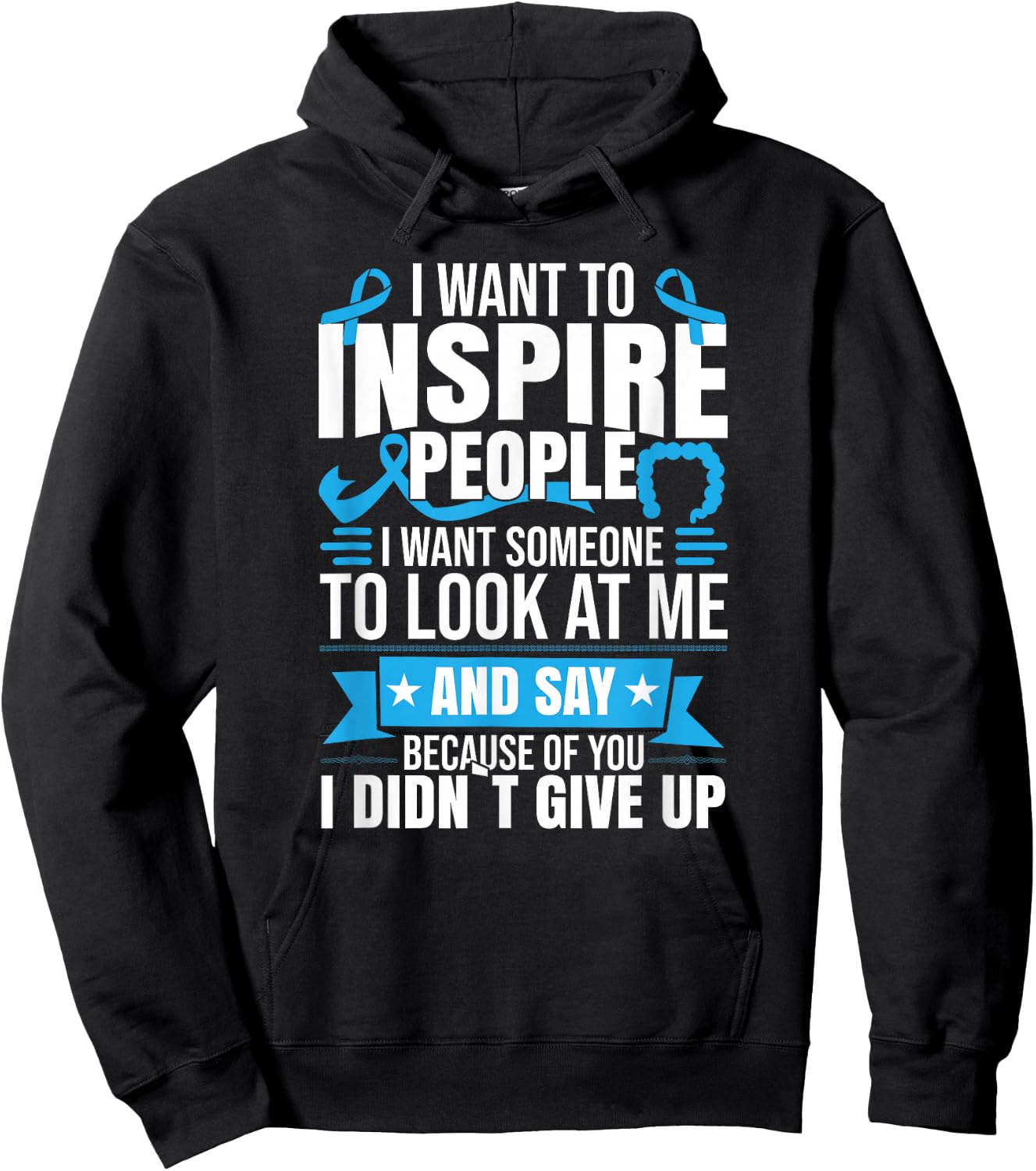 Colon Cancer Warrior Hoodie - Hoodie | Black