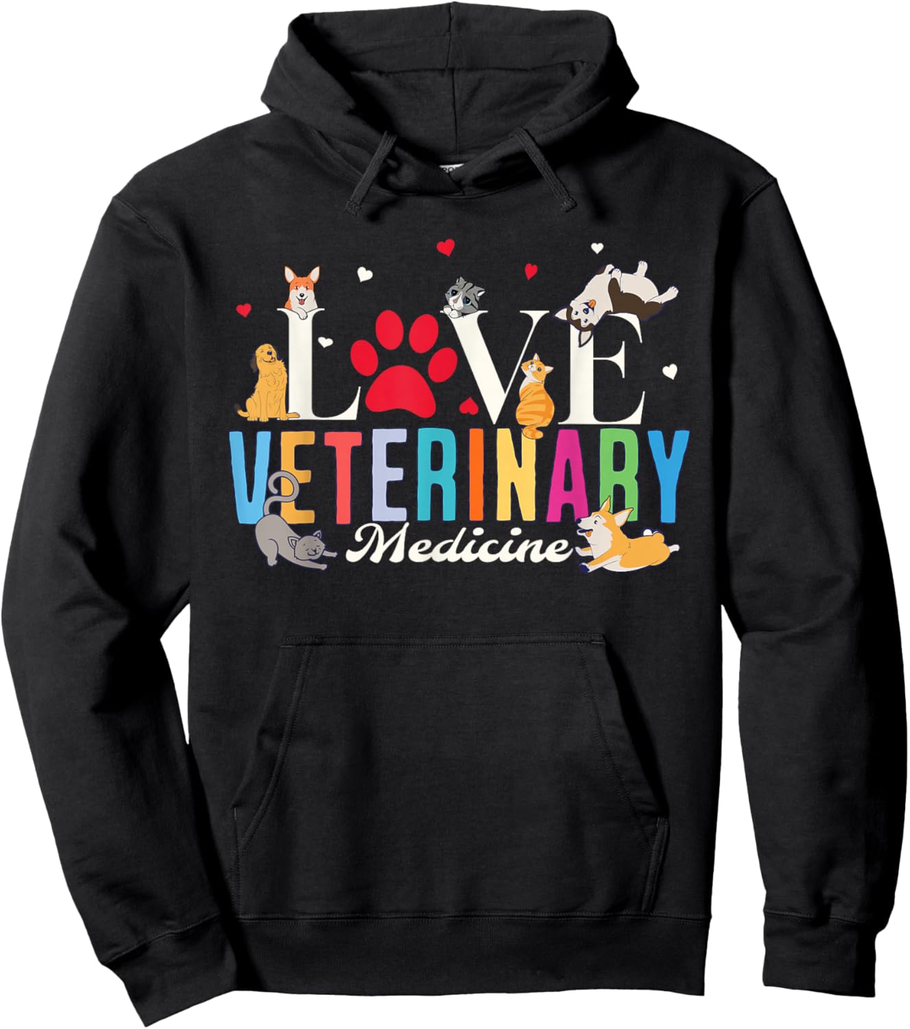 Vet tech Gift, Veterinary Technician Gift Appreciation Day Hoodie - Hoodie | Black