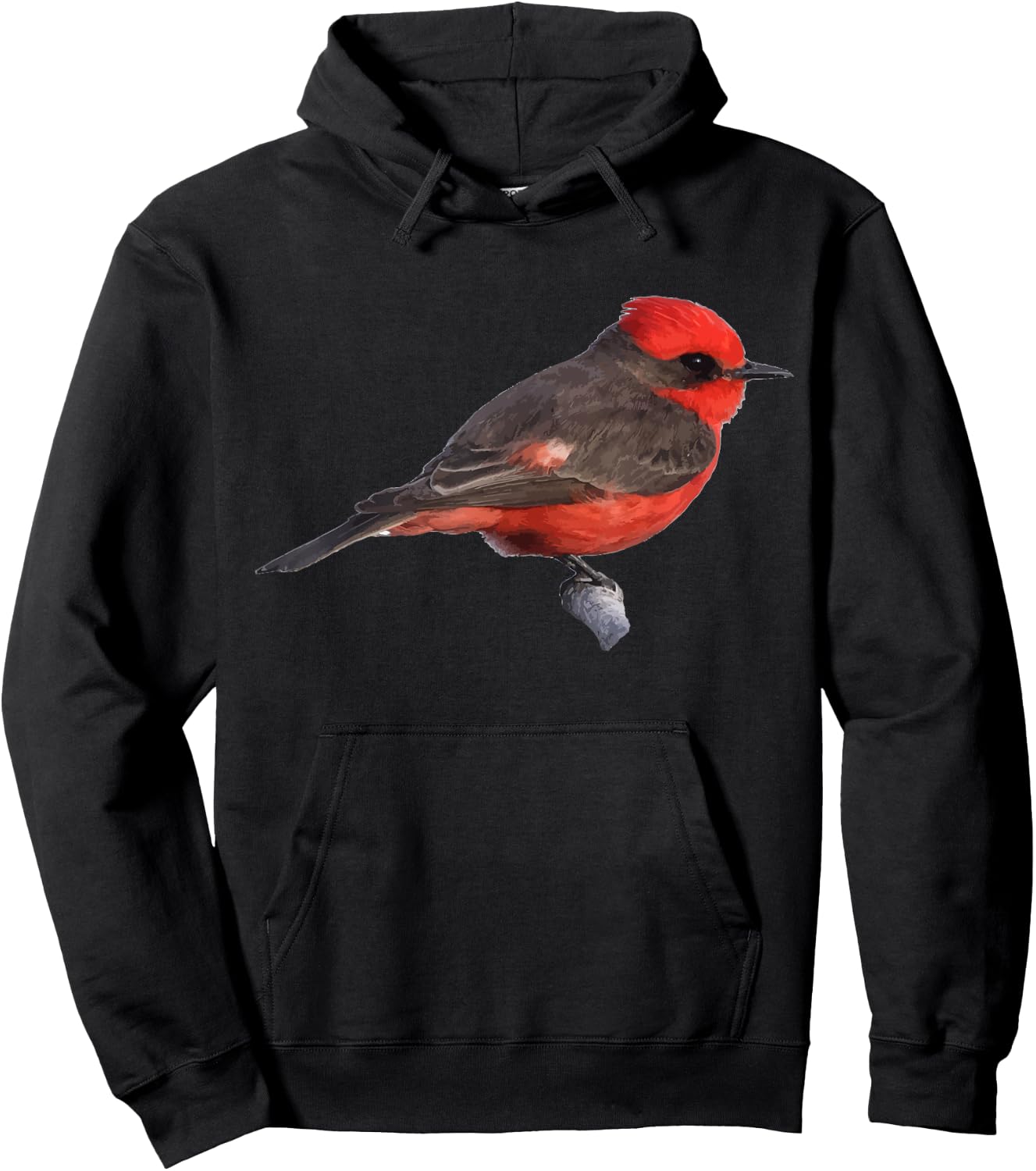 Vermilion Flycatcher Graphic Hoodie - Hoodie | Black