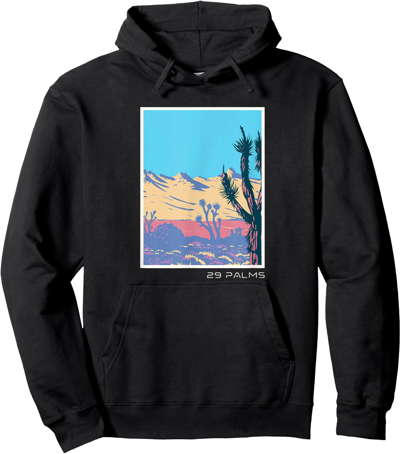 29 Palms Desert City California Hoodie - Hoodie | Black