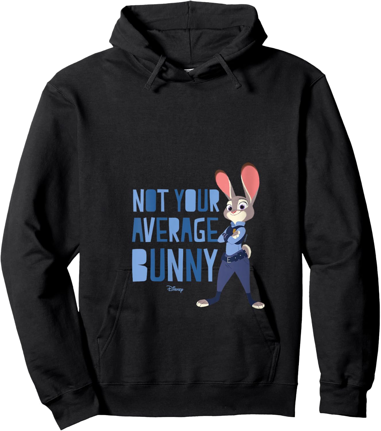 Zootopia - Judy Not Your Average Bunny V-Neck Hoodie - Hoodie | Black