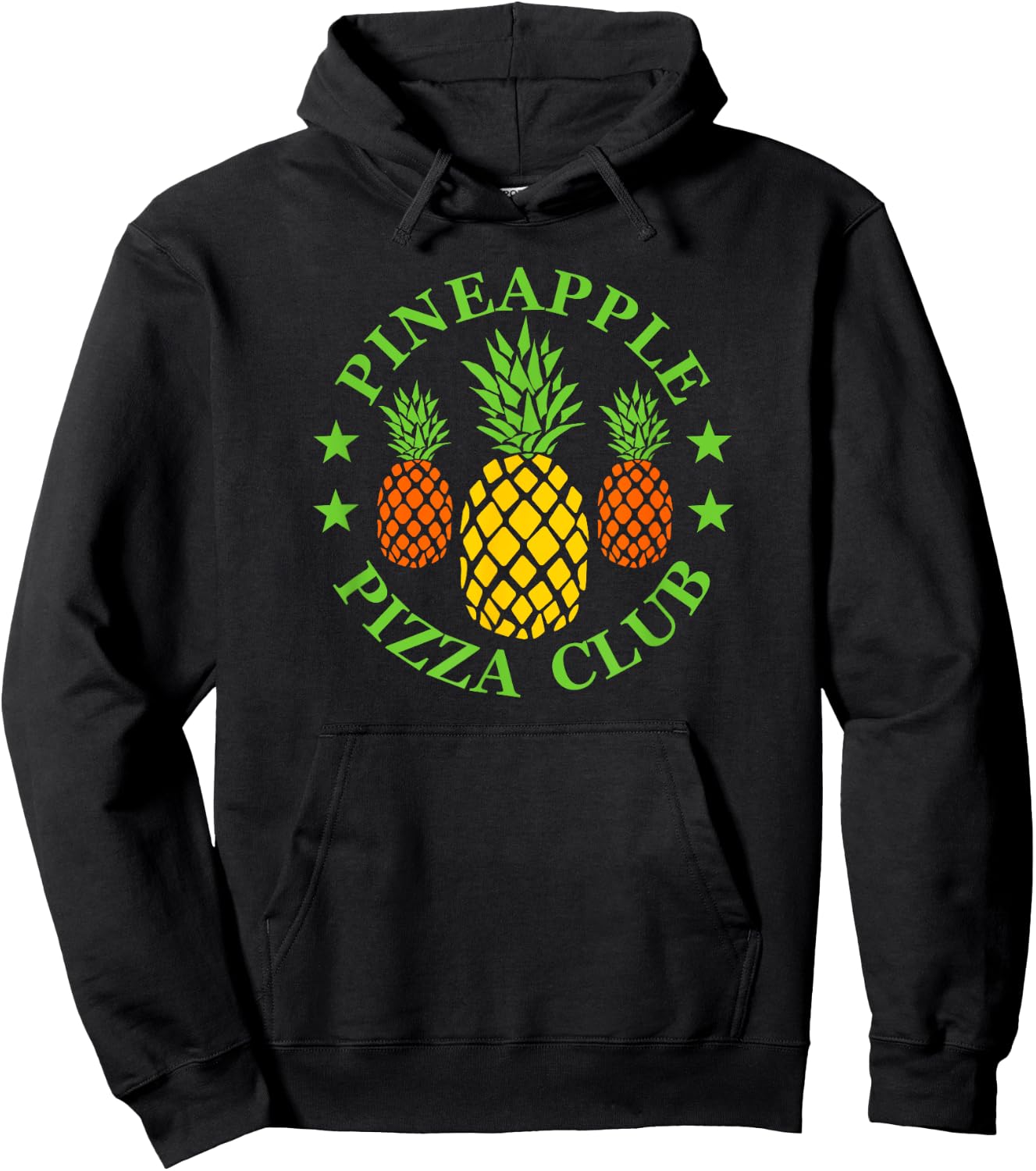Pineapple Pizza Club Hoodie - Hoodie | Black