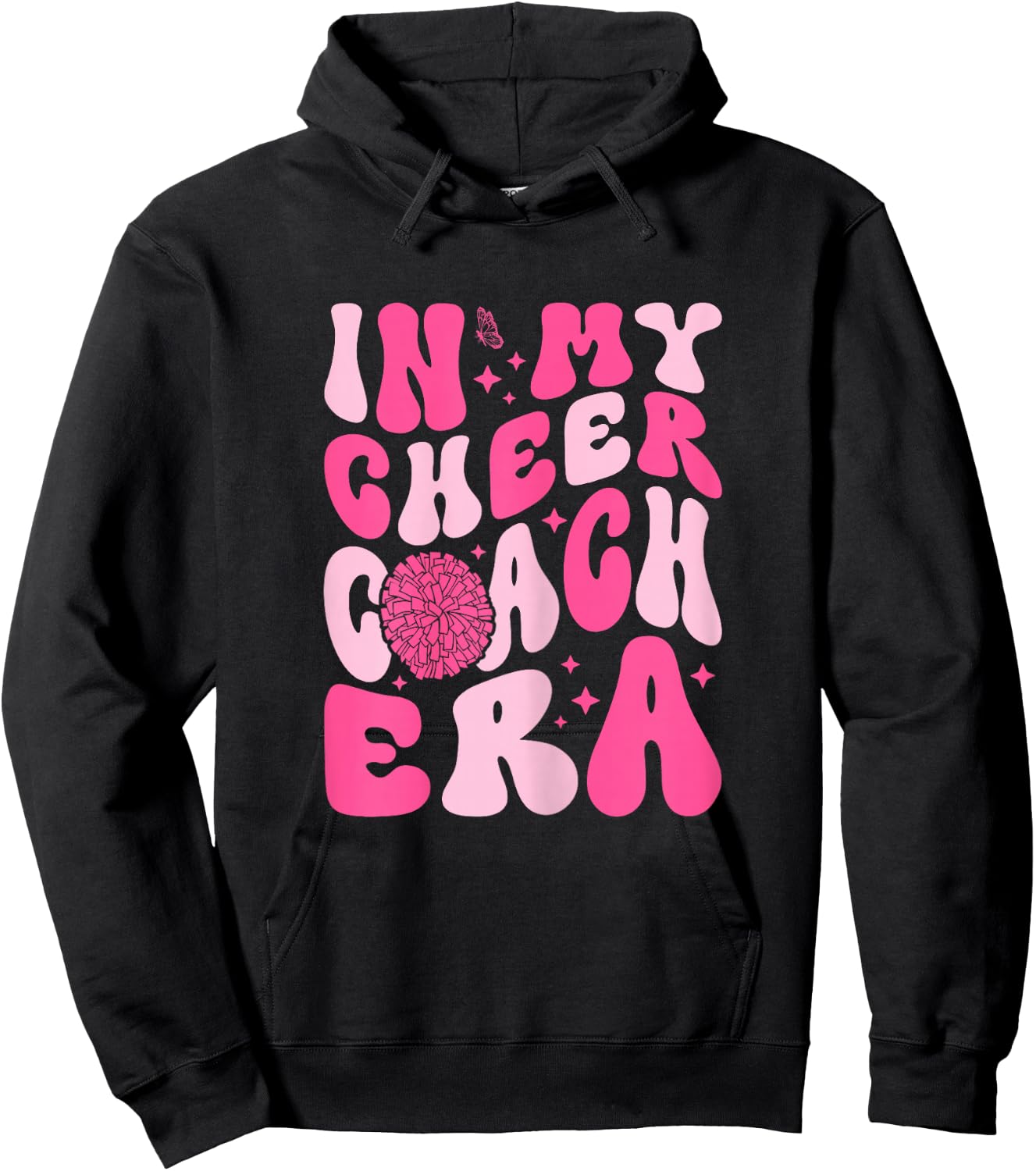 In My Cheer Coach Era Cheerleading Cheerleader Coach Hoodie - Hoodie | Black