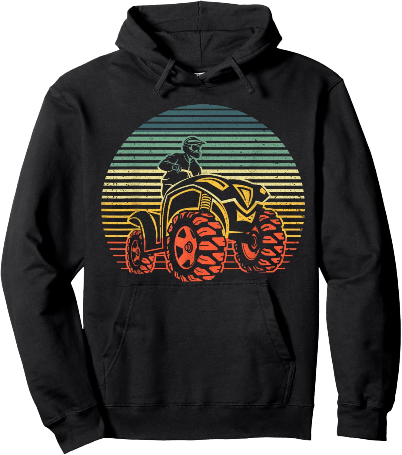 Best ATV Design Women Kids 4 Wheeler ATV Quad Racing Hoodie - Hoodie | Black