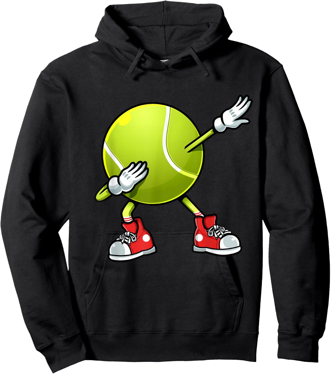 Funny Tennis Dab Ball Player Racket Sports Fan Dabbing Hoodie - Hoodie | Black
