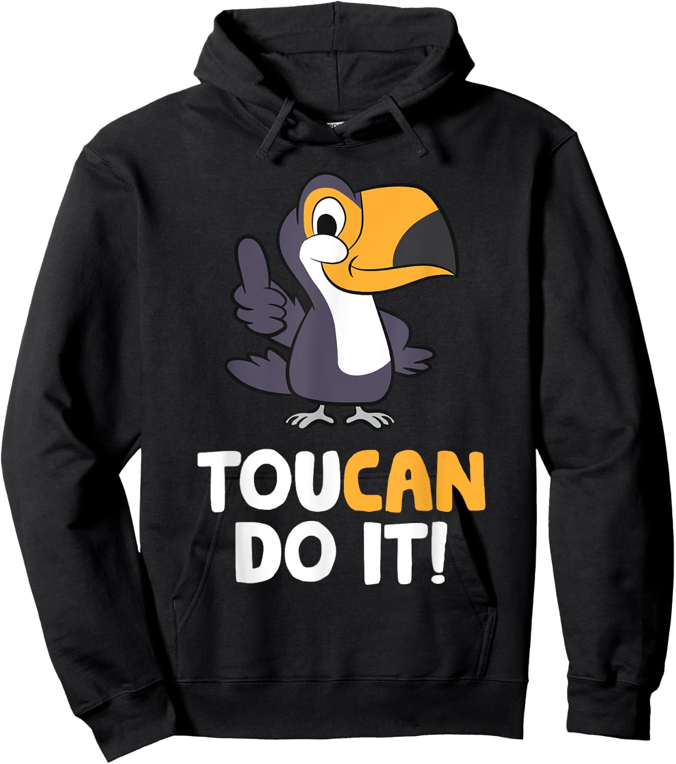 Toucan Do It Motivation Quote Cute Toucan Hoodie - Hoodie | Black