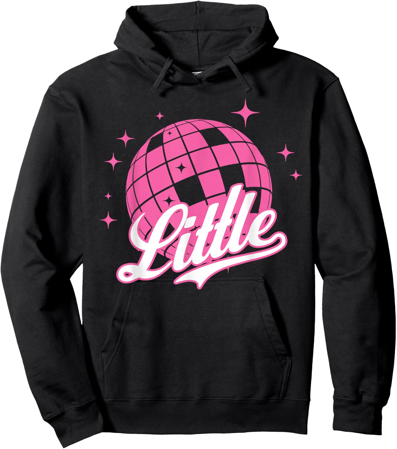 Disco Ball Retro Little/Big ERA Sorority Reveal Retro Hoodie - Hoodie | Black