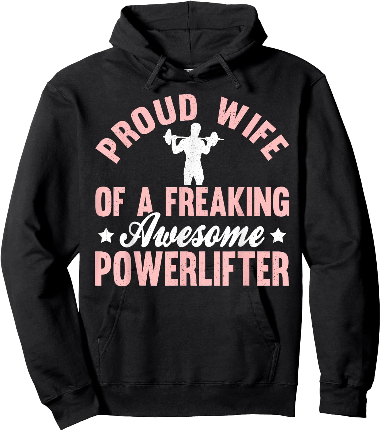 Powerlifter Powerlifting Power Lifting Strongman Wife Hoodie - Hoodie | Black