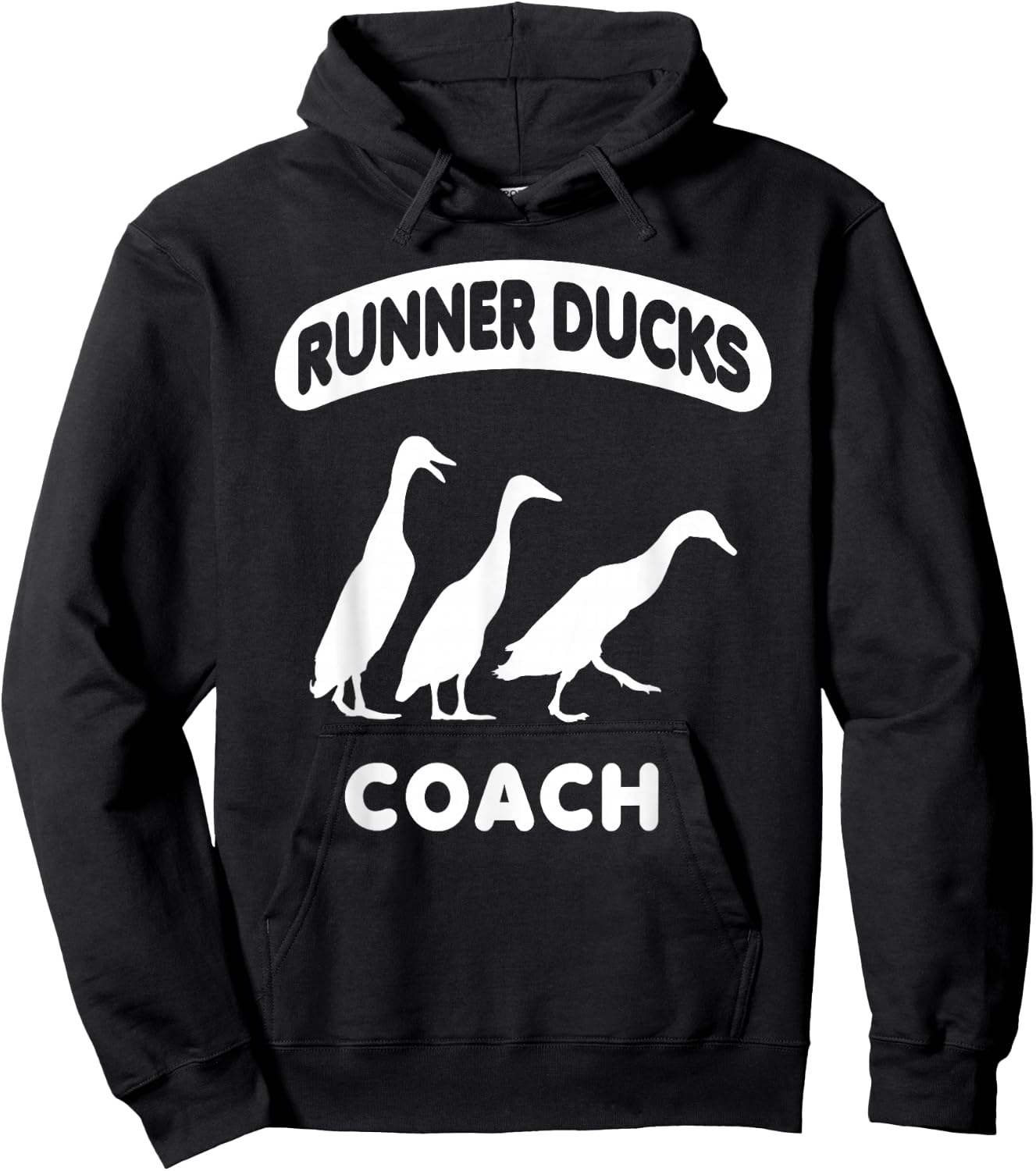 Runner Ducks Coach Indian Duck Hoodie - Hoodie | Black