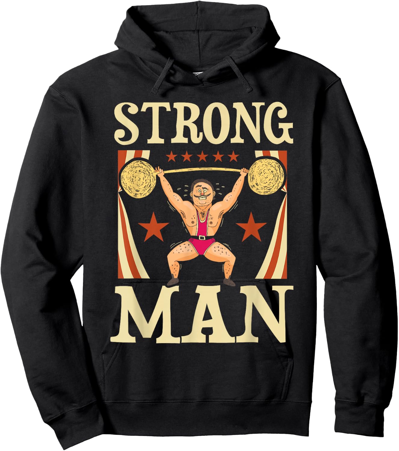 Strong Man - Circus Birthday Party Circus Costume Hoodie - Hoodie | Black