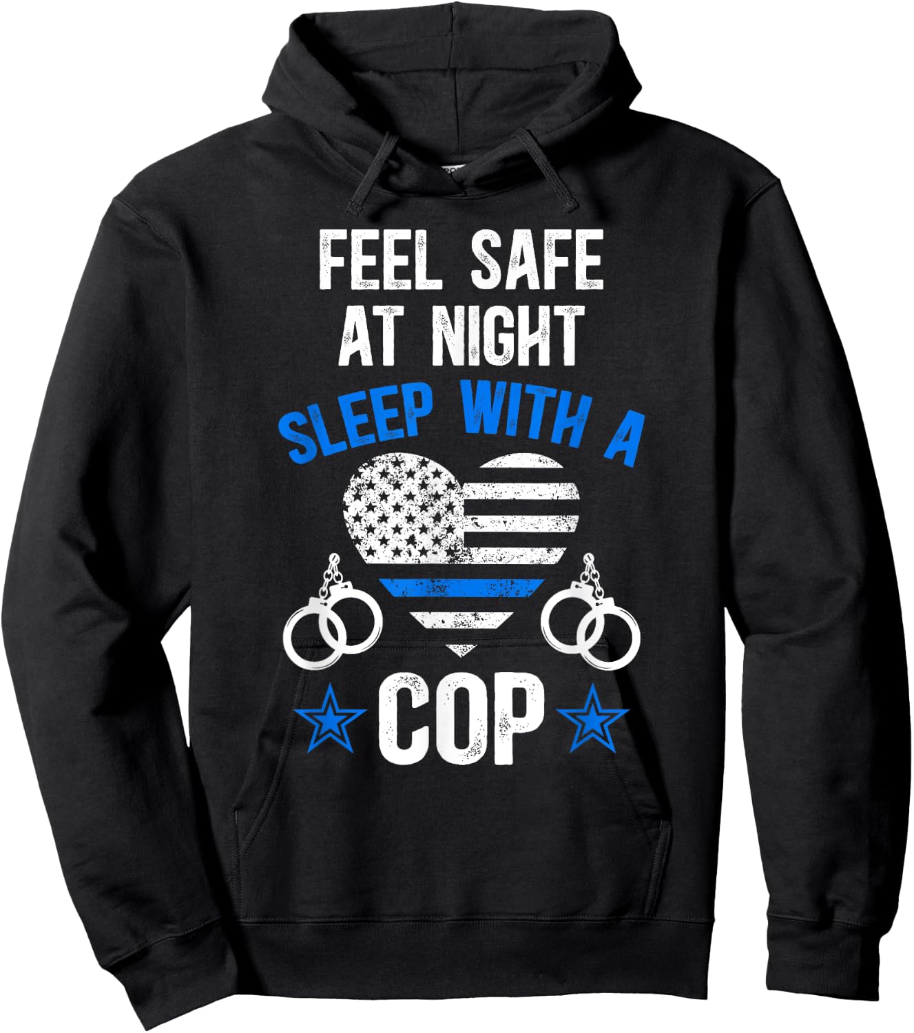 Funny Police Wife Of A Policeman Wife Black Police-Themed Women's Hoodie - Hoodie | Black