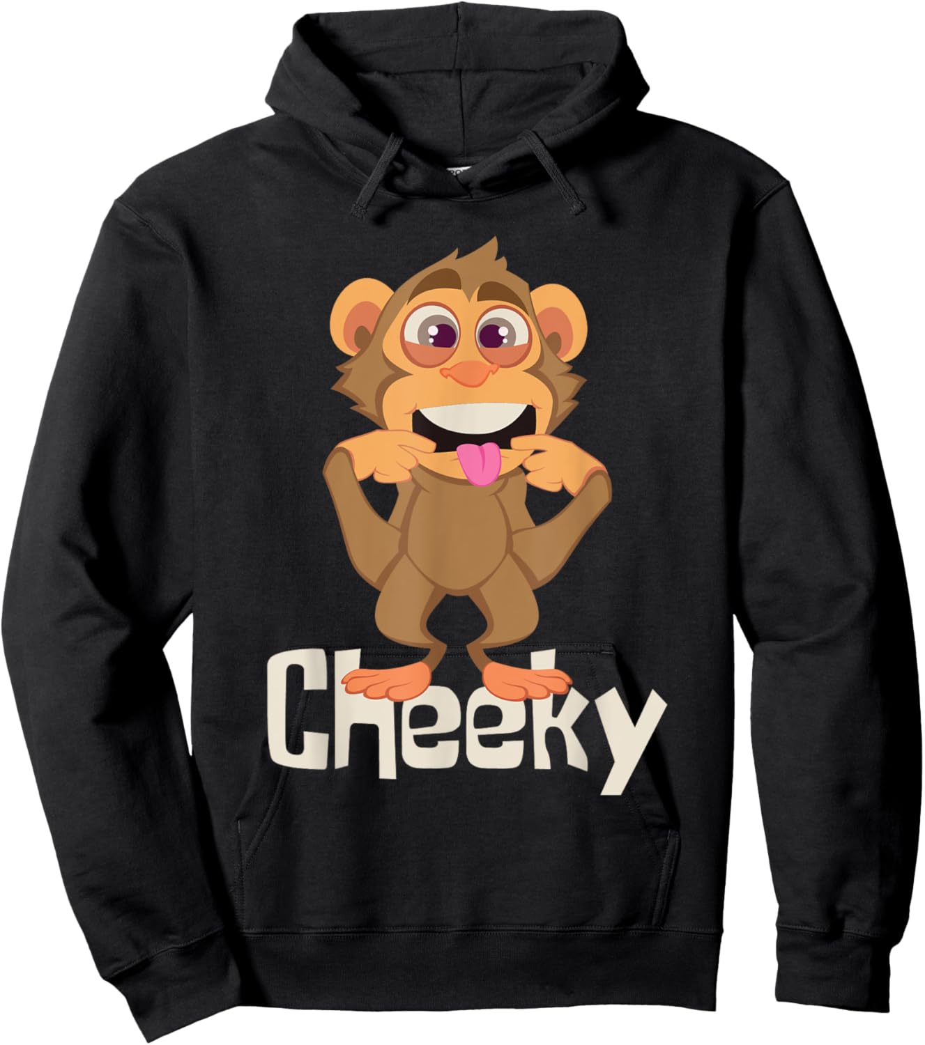 Cheeky - Monkey Primate Lover Zoo Animal Zookeeper Zoology Hoodie - Hoodie | Black