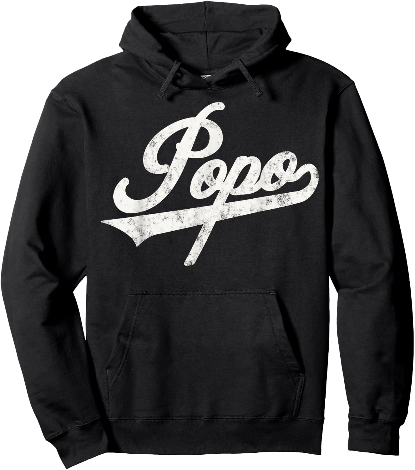 Popo Retro Style for Papa Grandpa Hoodie - Hoodie | Black