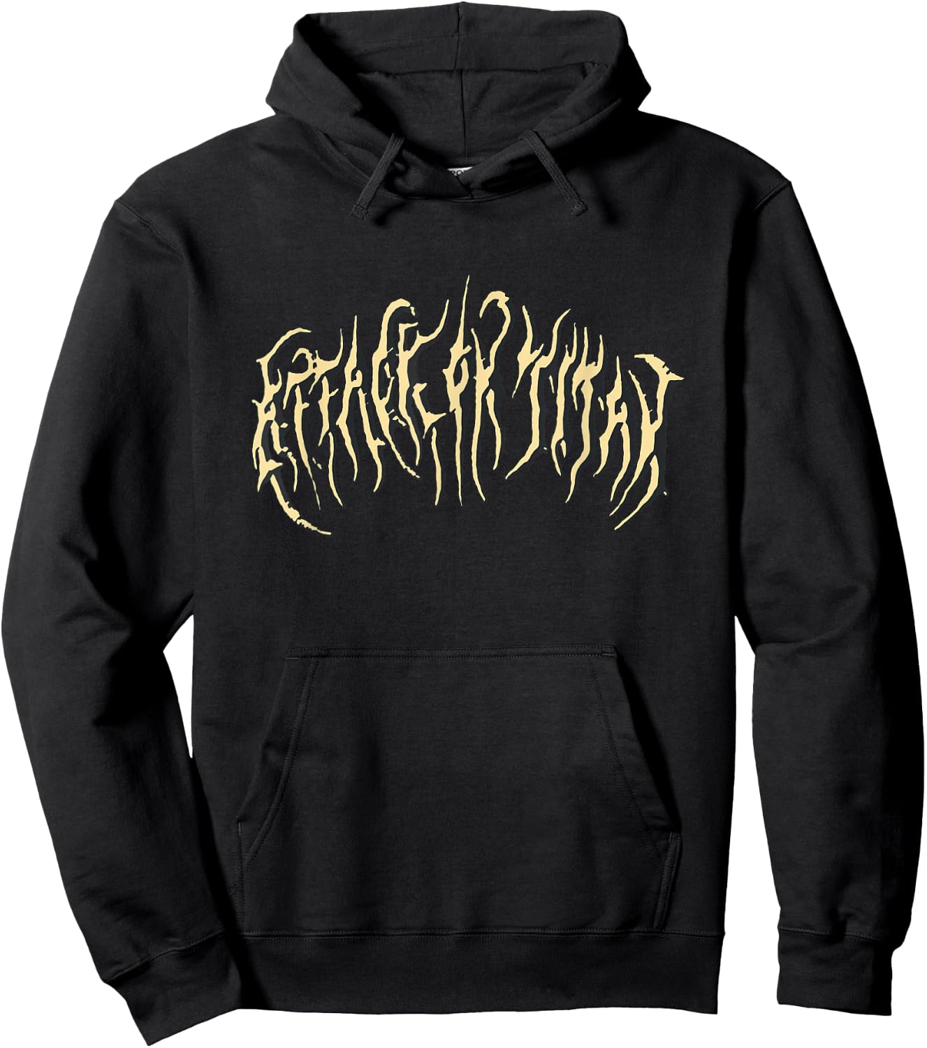 Attack on Titan Season 4 Metal Logo Titan Front and Back Hoodie - Hoodie | Black