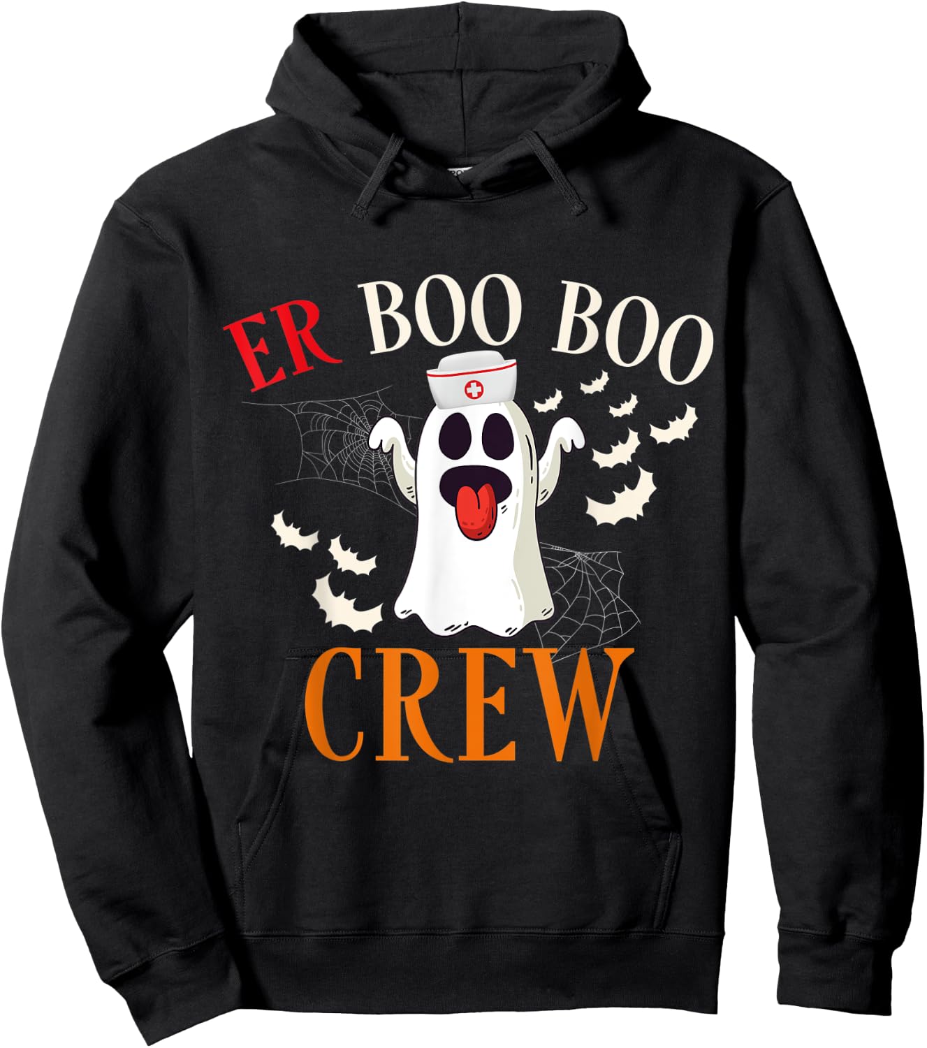 ER Boo Boo Crew Nurse Halloween Costume Matching Squad Women Hoodie - Hoodie | Black