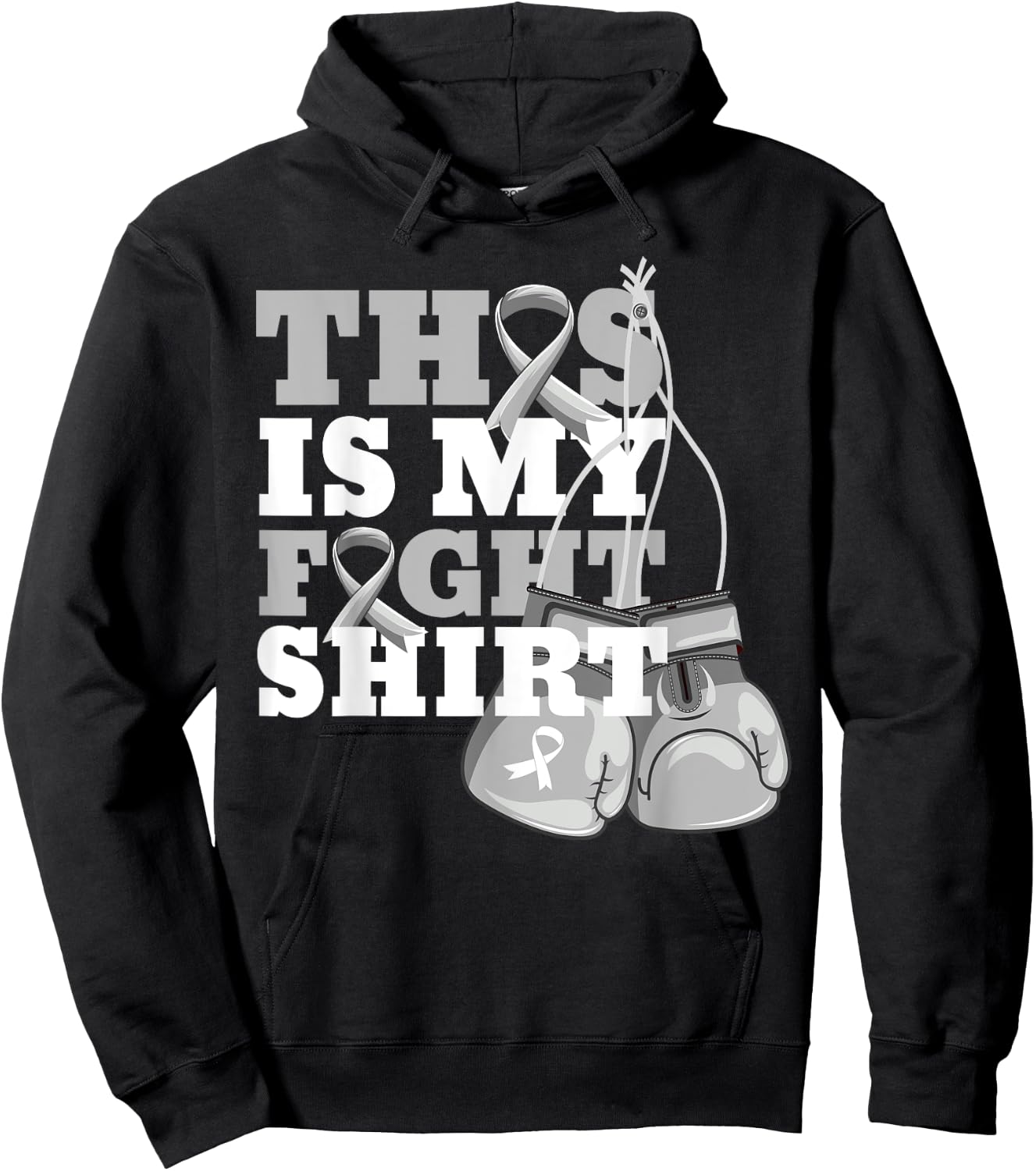 This Is My Fight Shirt Parkinson's Disease Fighter Support Hoodie - Hoodie | Black